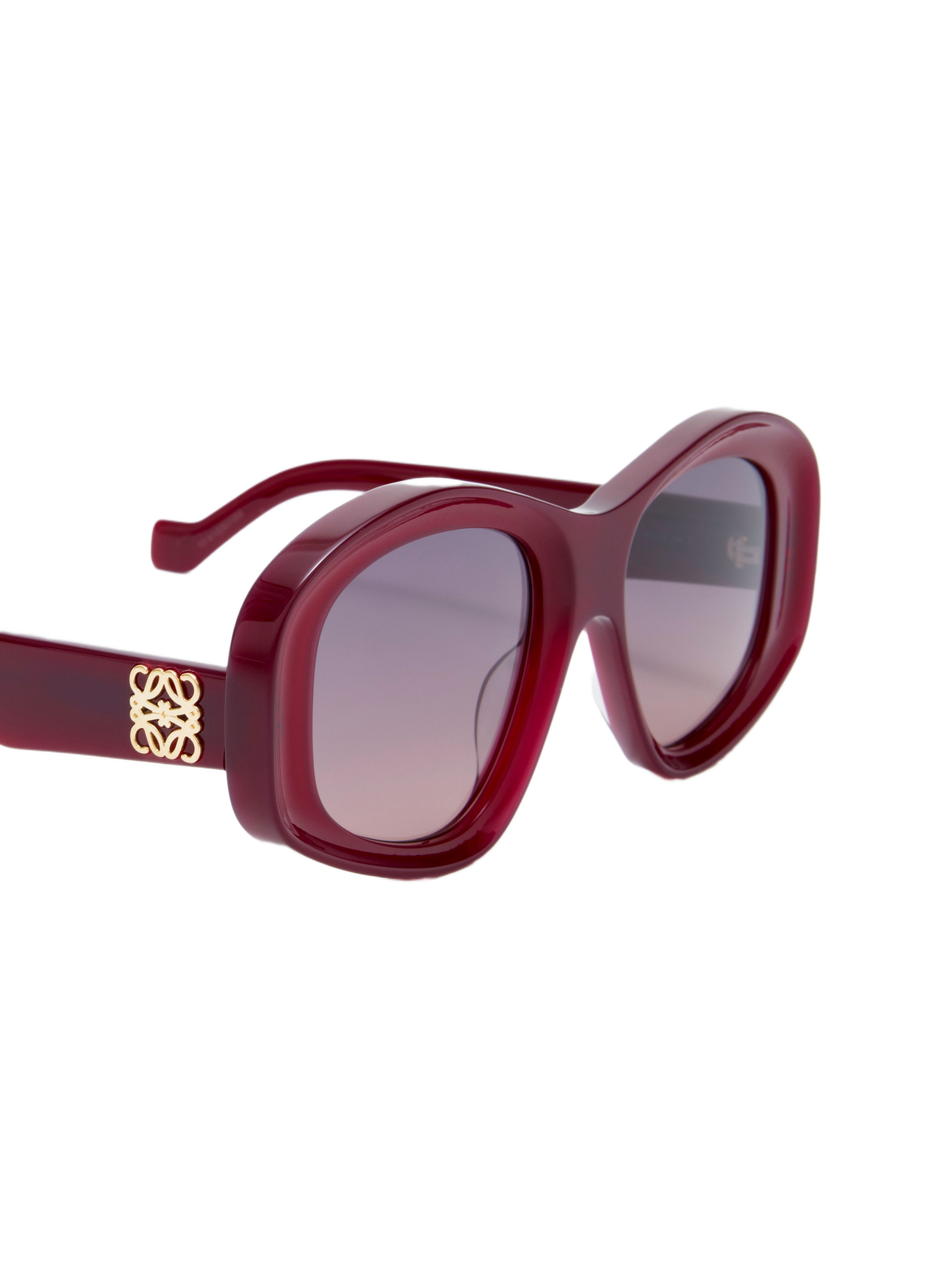 Lunettes de soleil Beveled Pentagon LOEWE Rouge