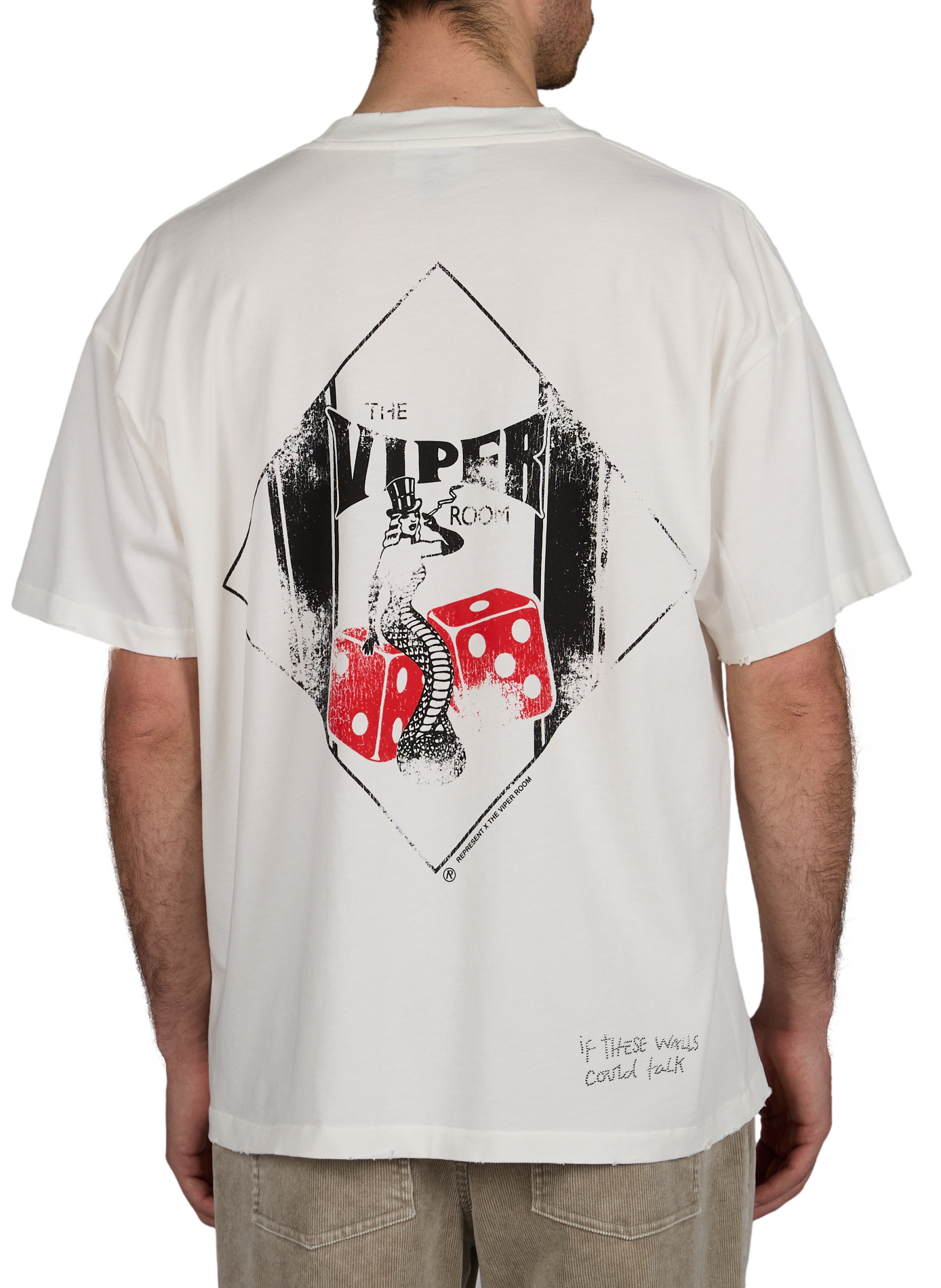 T-shirt imprimé en coton REPRESENT Blanc