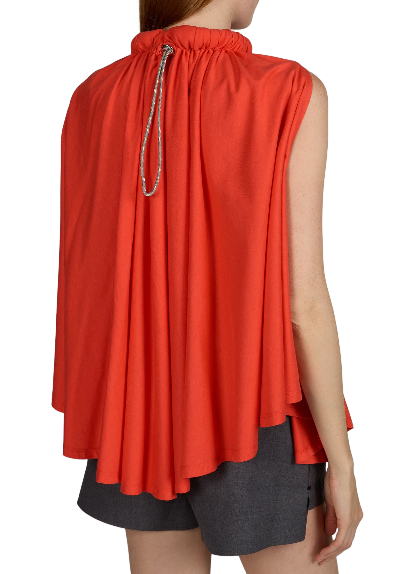 Top cape fluide drapé COPERNI Rouge