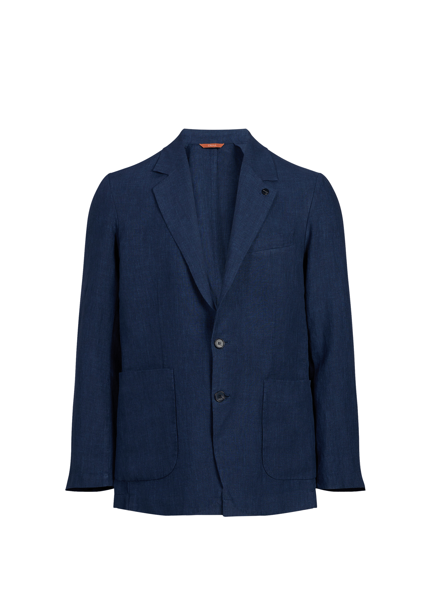 Tribeca linen blazer with tailored collar CRUNA Blue