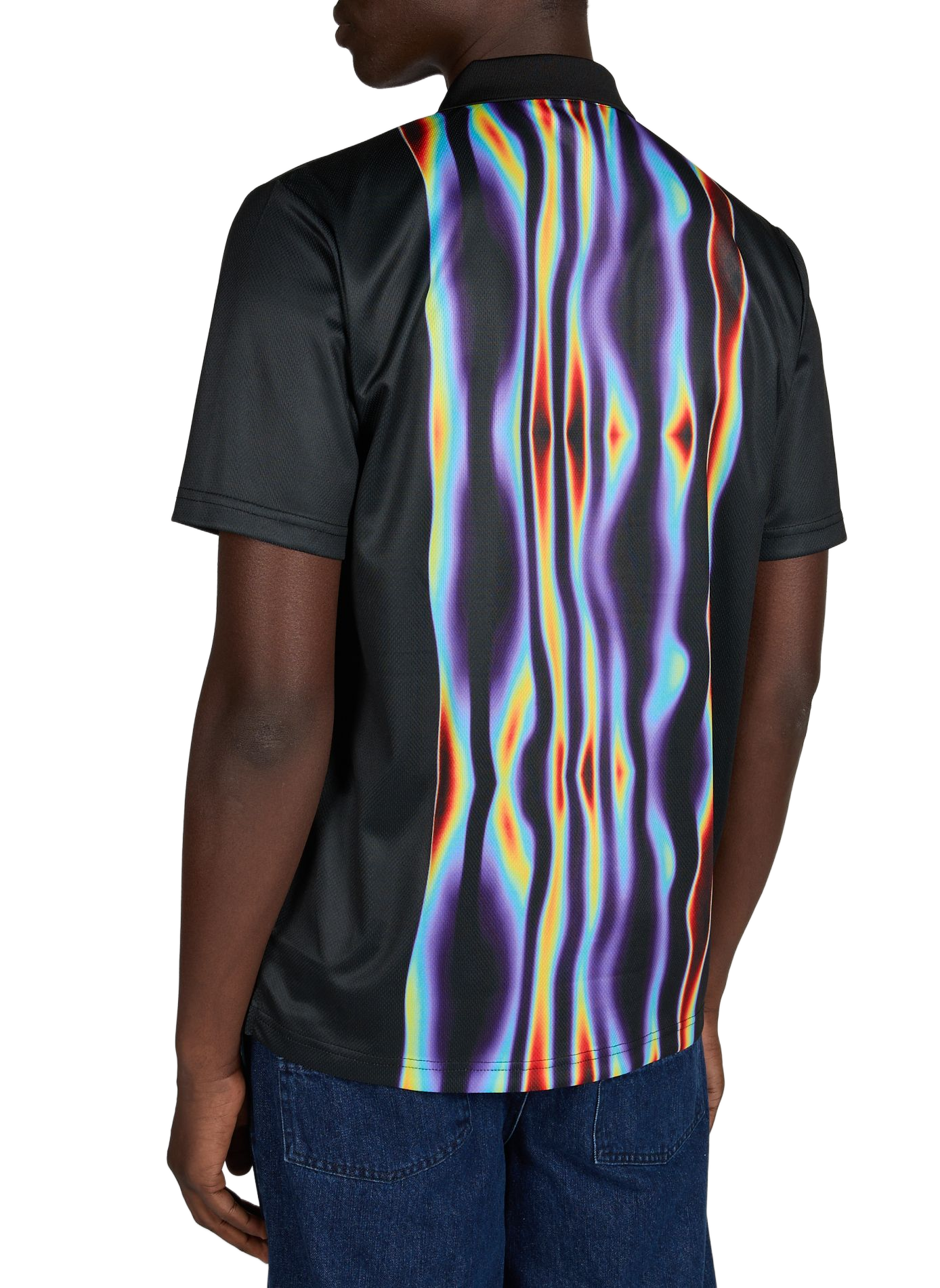 Polo manches courtes à logo HELAS CAPS Noir