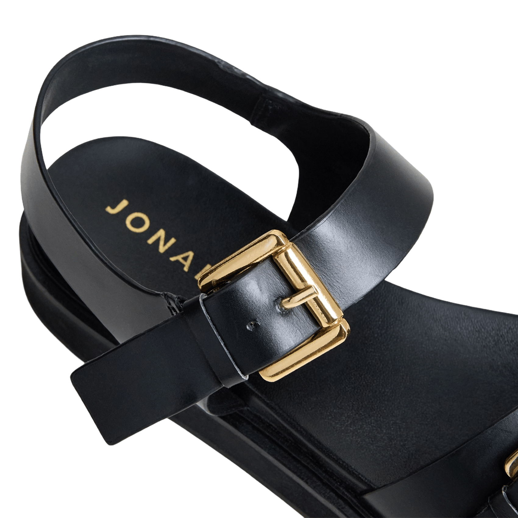 Sandales à doubles lanières en cuir waf JONAK Noir