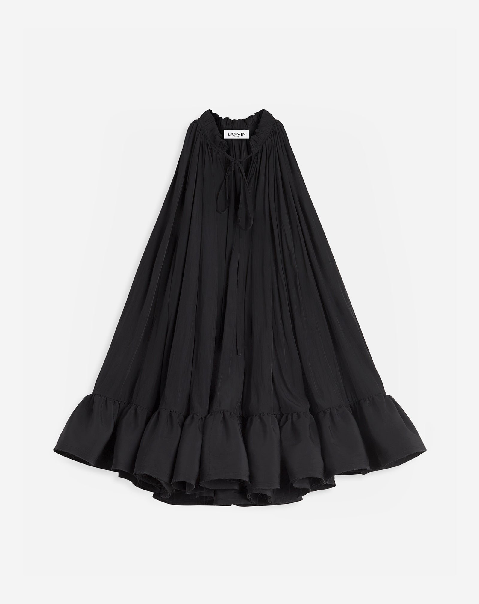 Robe courte à volants LANVIN Noir