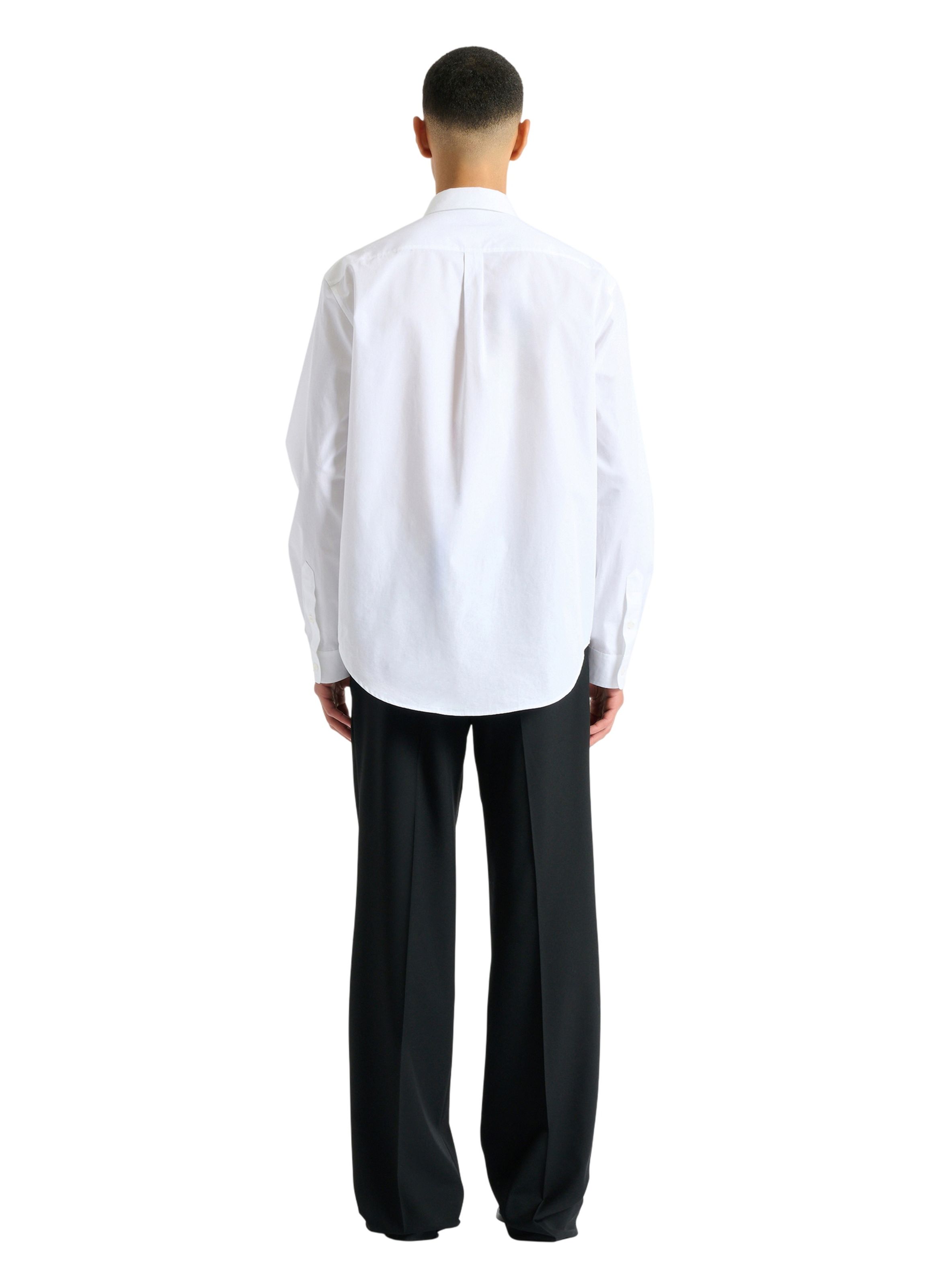 Chemise balmain paris en popeline de coton BALMAIN Blanc