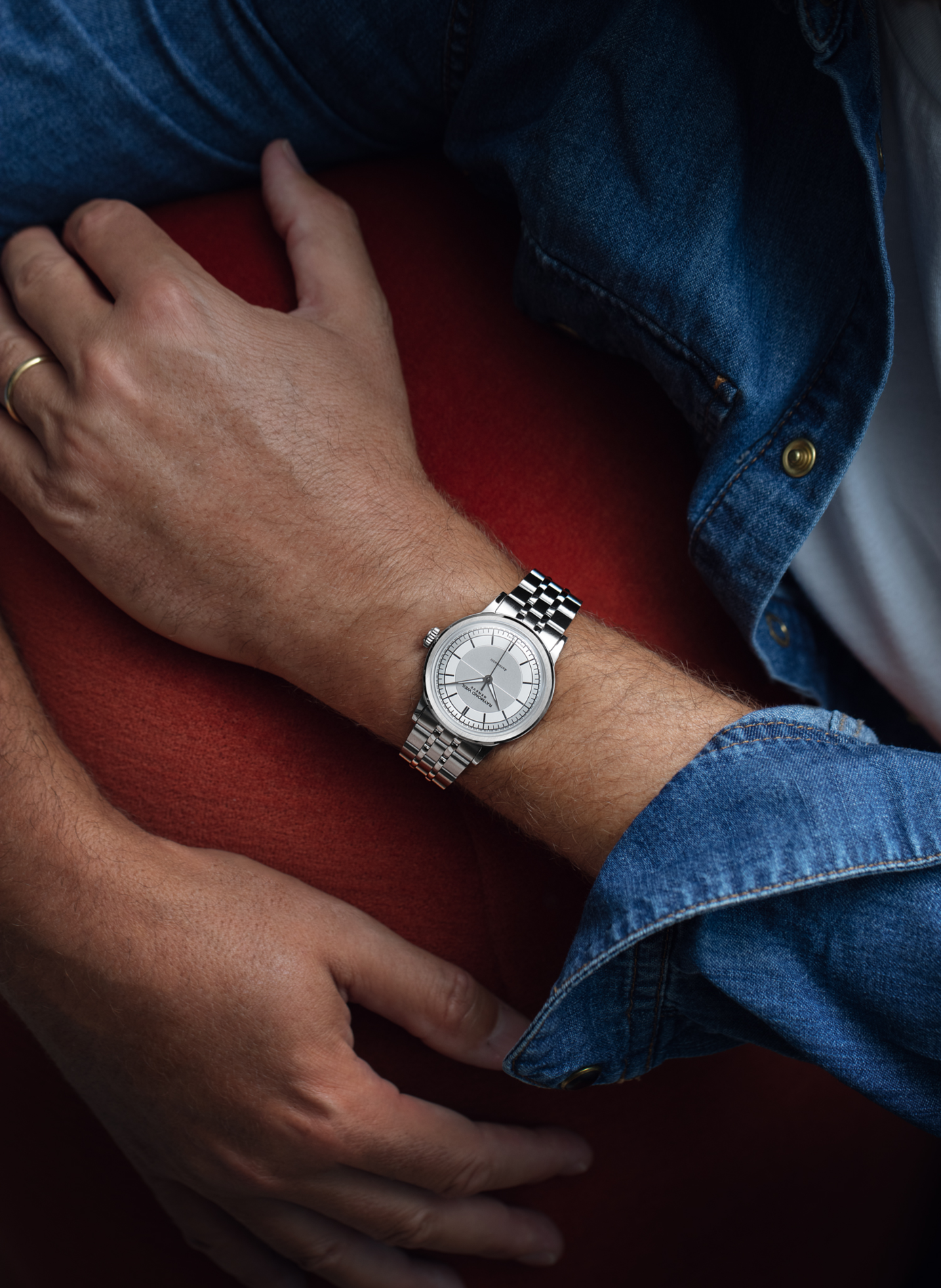 Montre automatique Millesime Central Seconds en acier inoxydable RAYMOND WEIL Argent