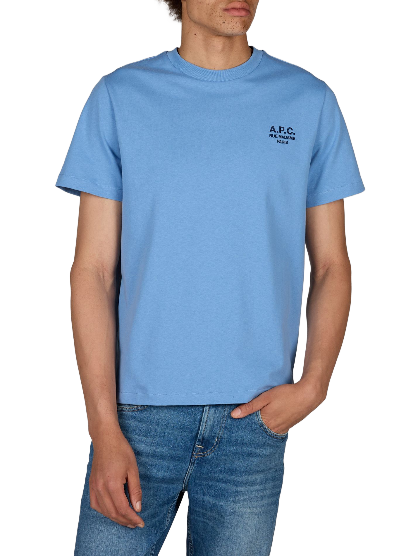 Classic Cotton T-Shirt | Blue A.P.C. Men