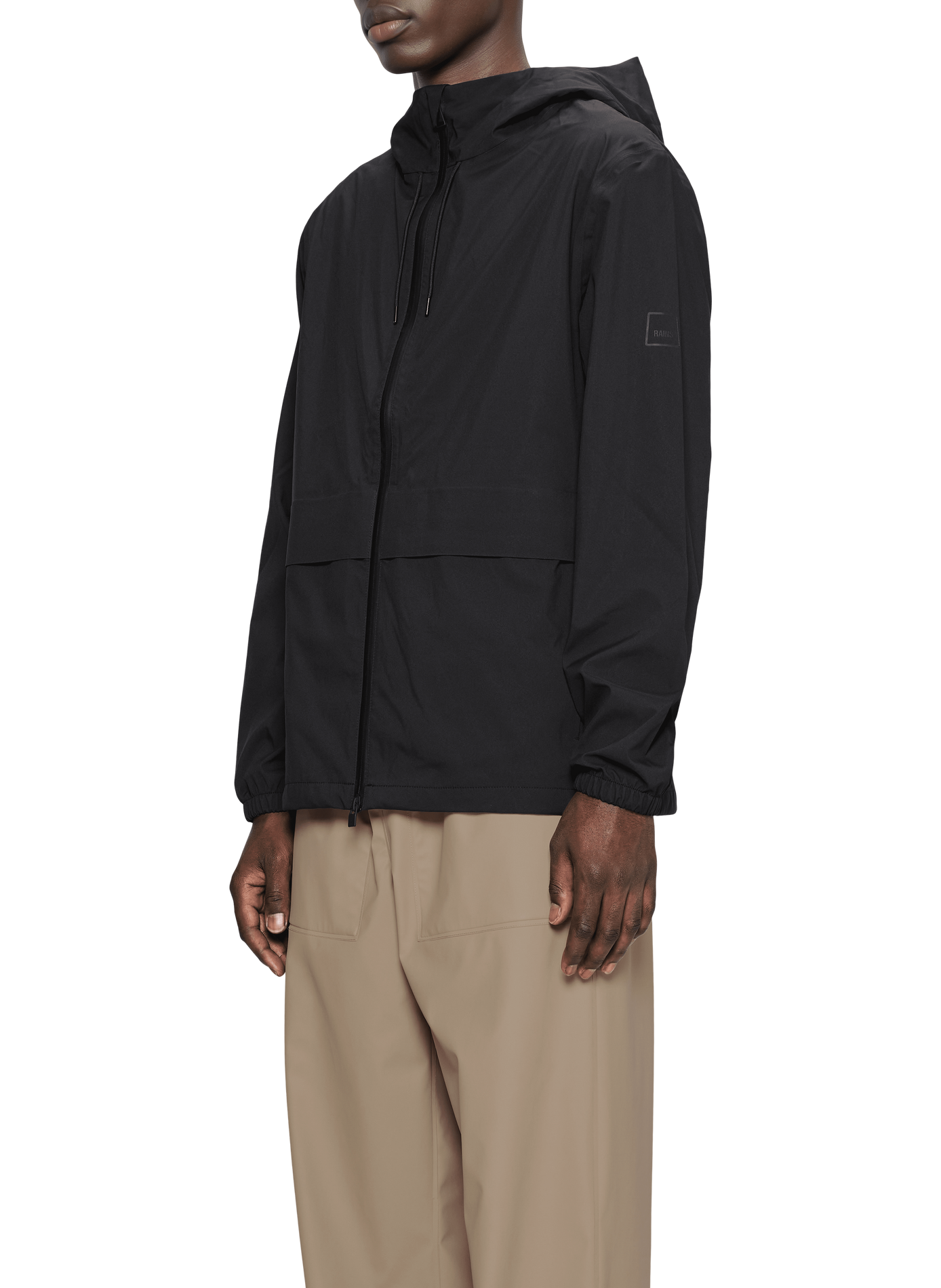 Zip-up jacket RAINS Black