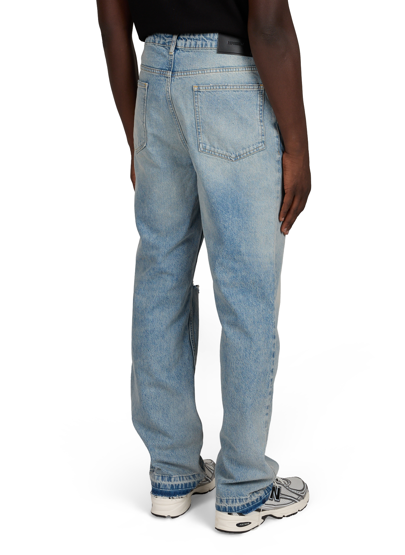 Jean droit en coton REPRESENT Bleu