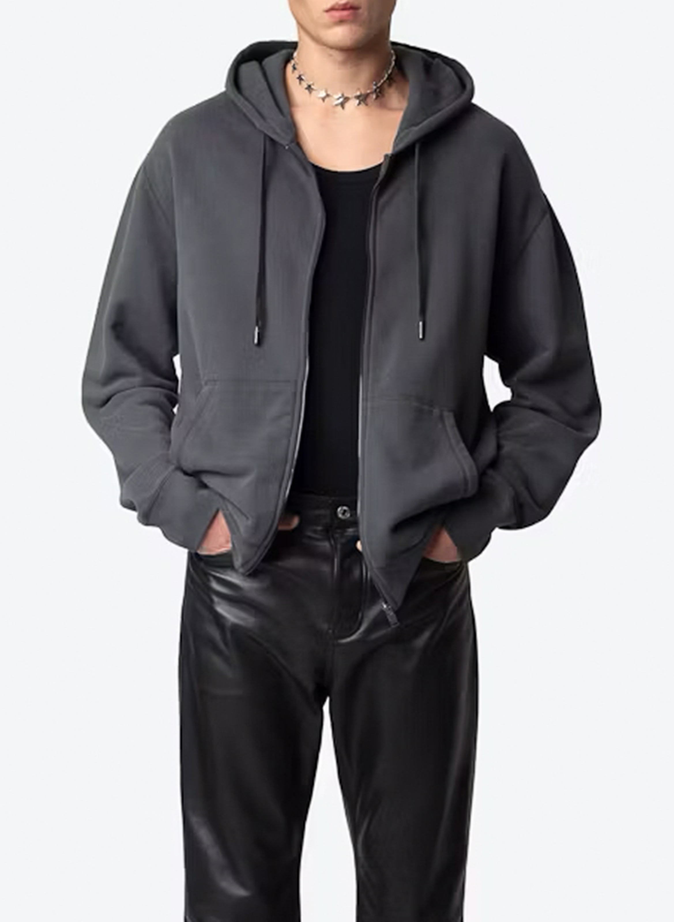 Sweat droit en coton mélangé sacha ZADIG&VOLTAIRE Gris