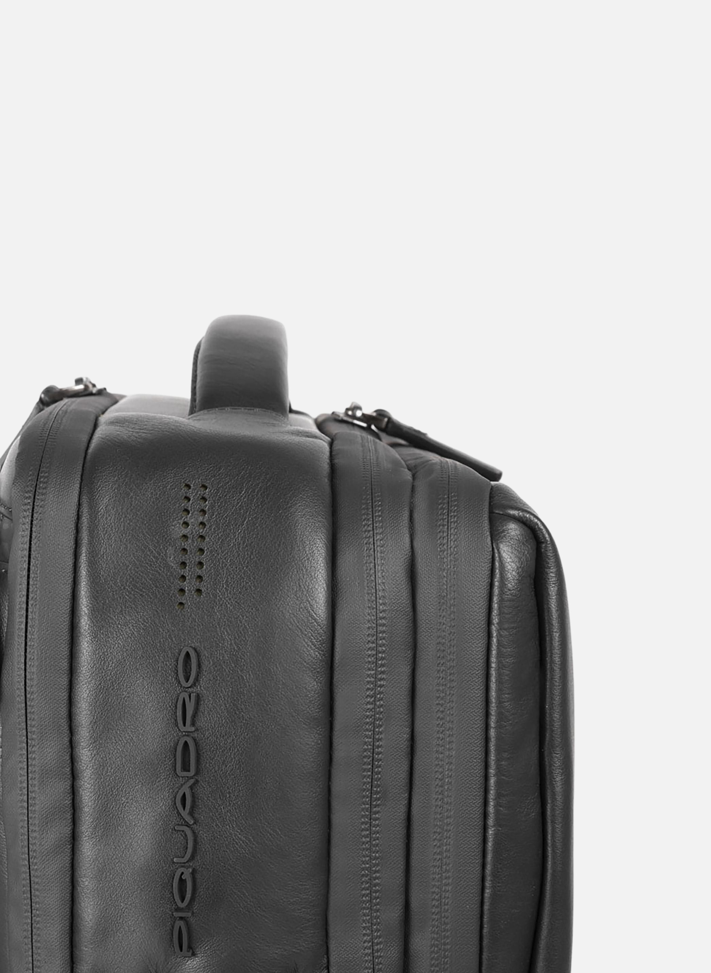 Slim laptop backpack 17,3" PIQUADRO Black