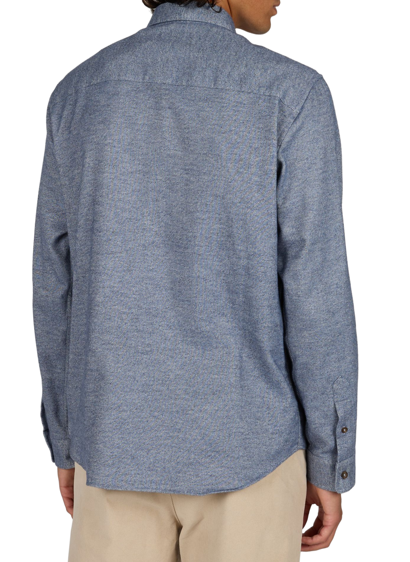 Straight button-down collar shirt in cotton MAISON LABICHE Blue