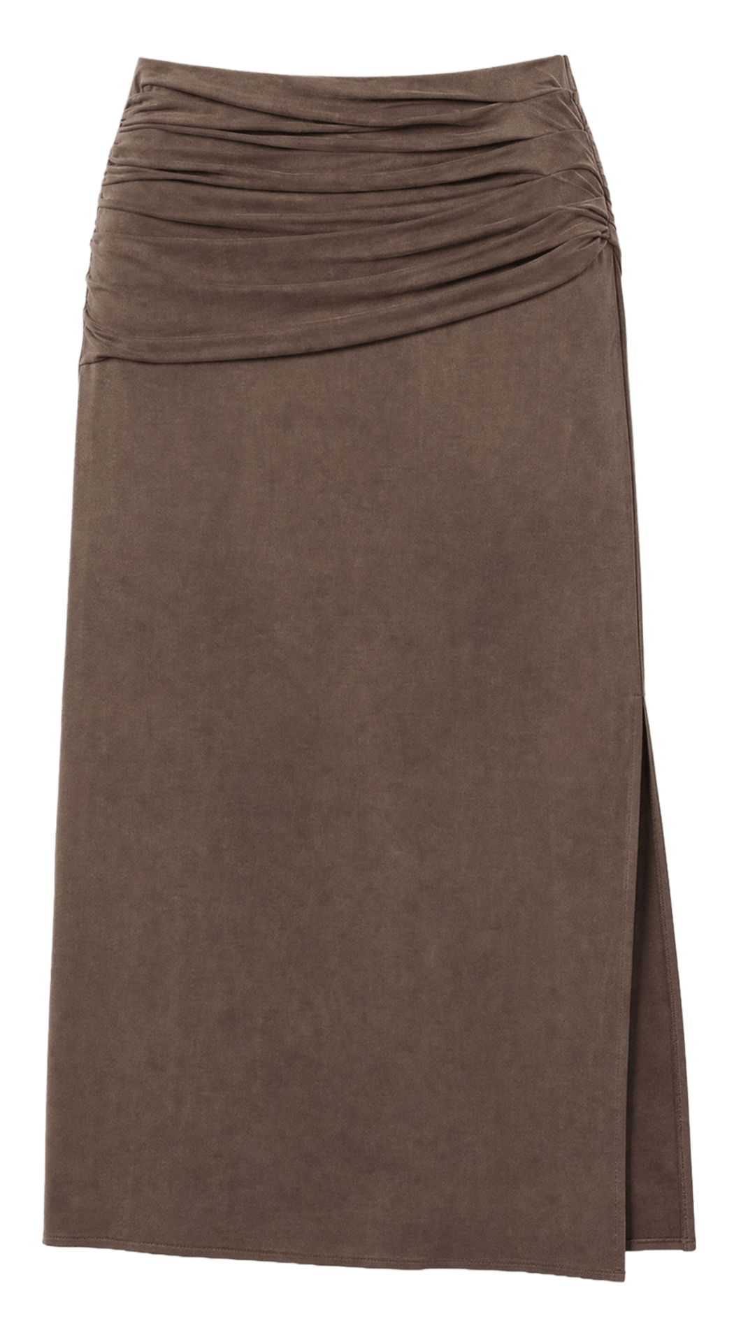 Jupe longue droite emeraude IRO Marron