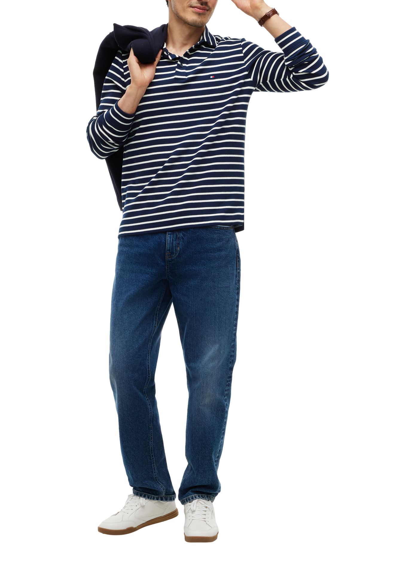 Polo manches longues rayé TOMMY HILFIGER Multicolore