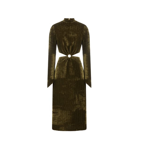 Robe Marguerite en velours côtelé