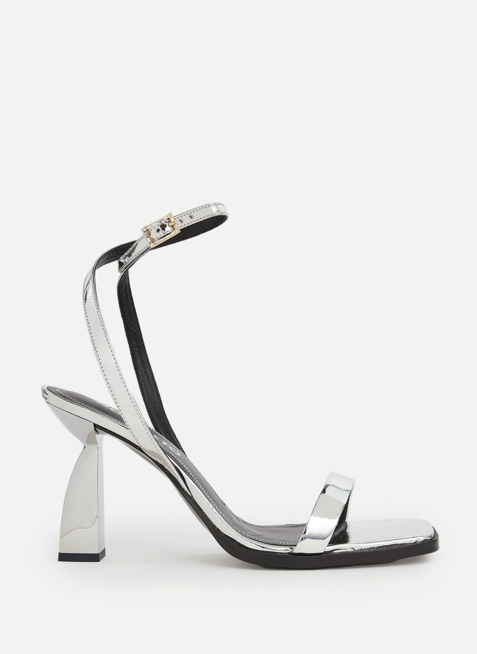 NODALETO metallic heeled sandals
