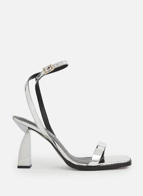 Metallic heeled sandals SilverNODALETO 