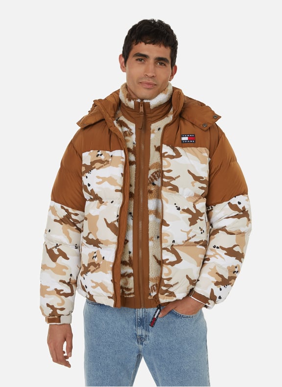 DOWN JACKET WITH CAMOUFLAGE PATTERN TOMMY HILFIGER for MEN