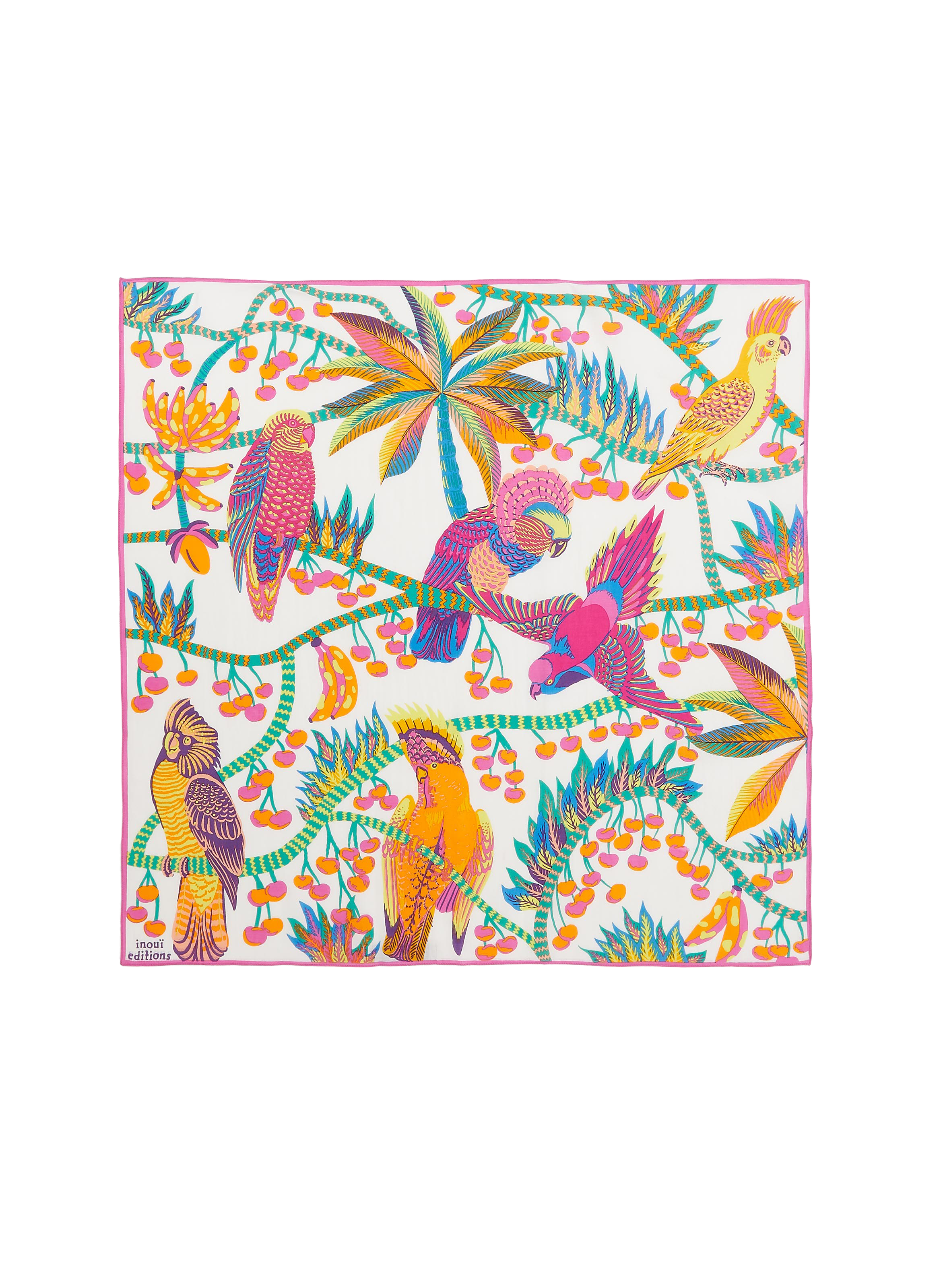 Cotton and silk patterned scarf  INOUITOOSH Multicolour