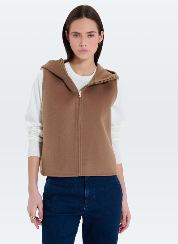 Veste ecru droit - gelia Marron by ZAPA ZAPA Veste ecru droit - gelia Marron