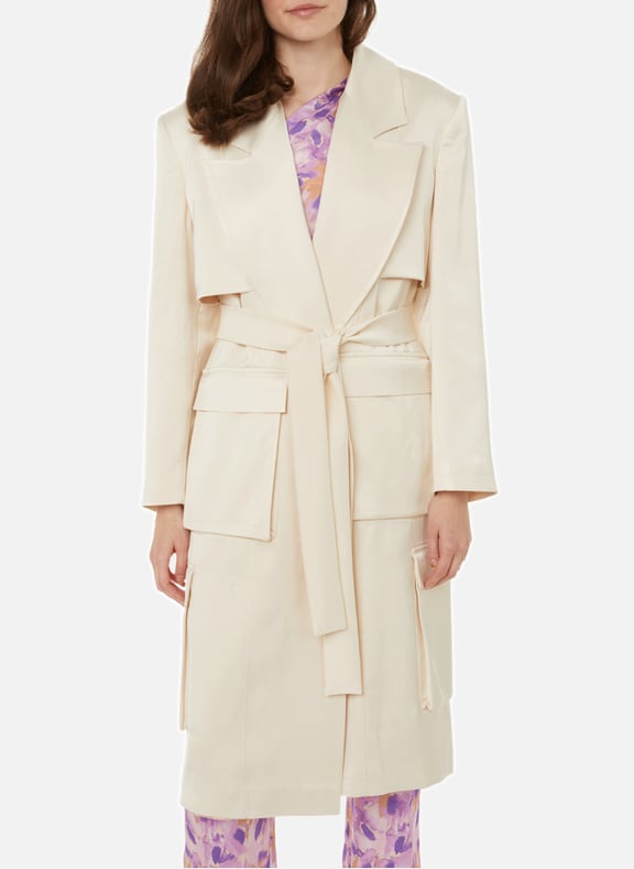 Trench satiné Beige by SELMACILEK SELMACILEK Trench satiné Beige
