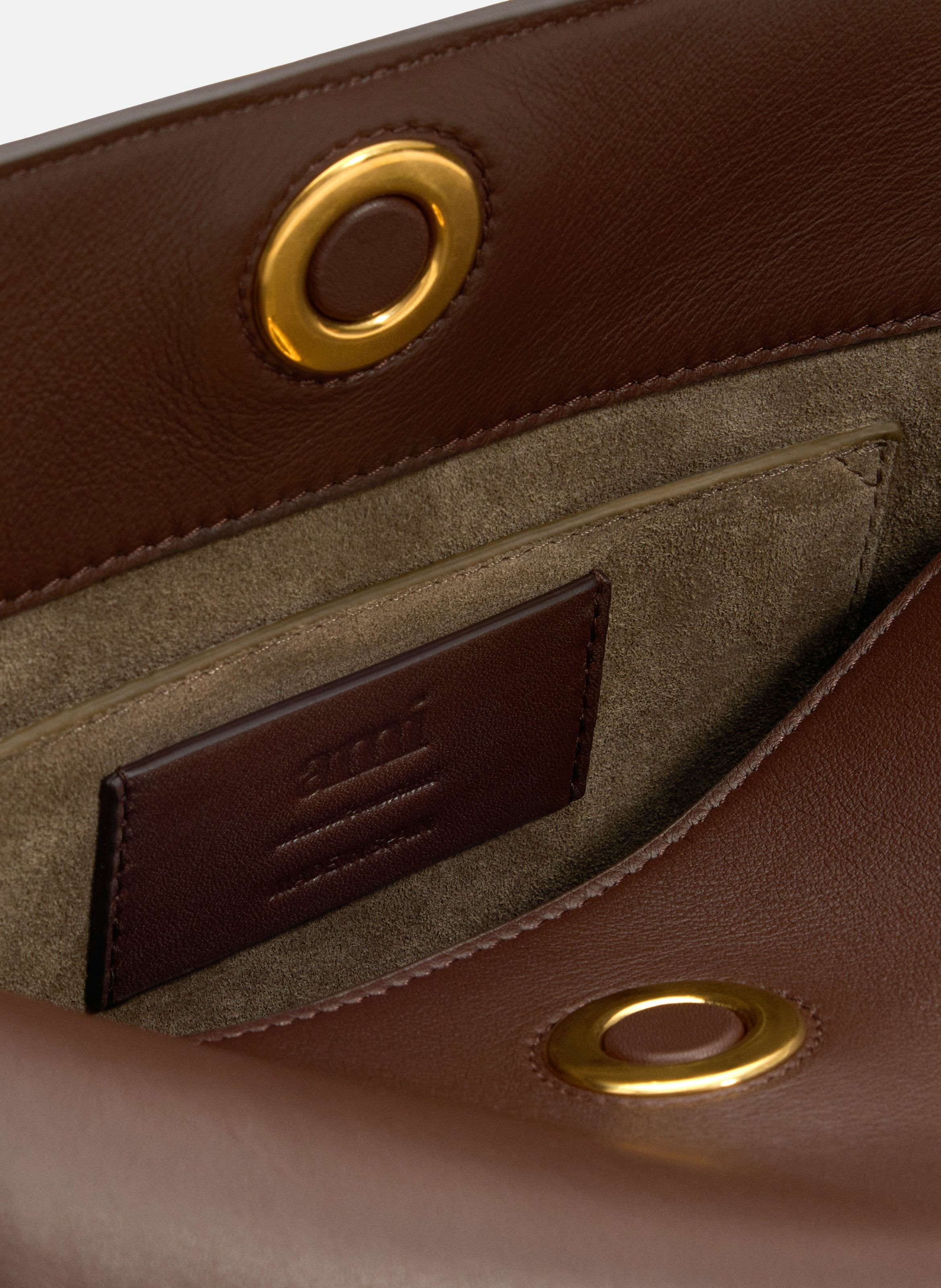 Sac Carrousel unisexe AMI PARIS Marron