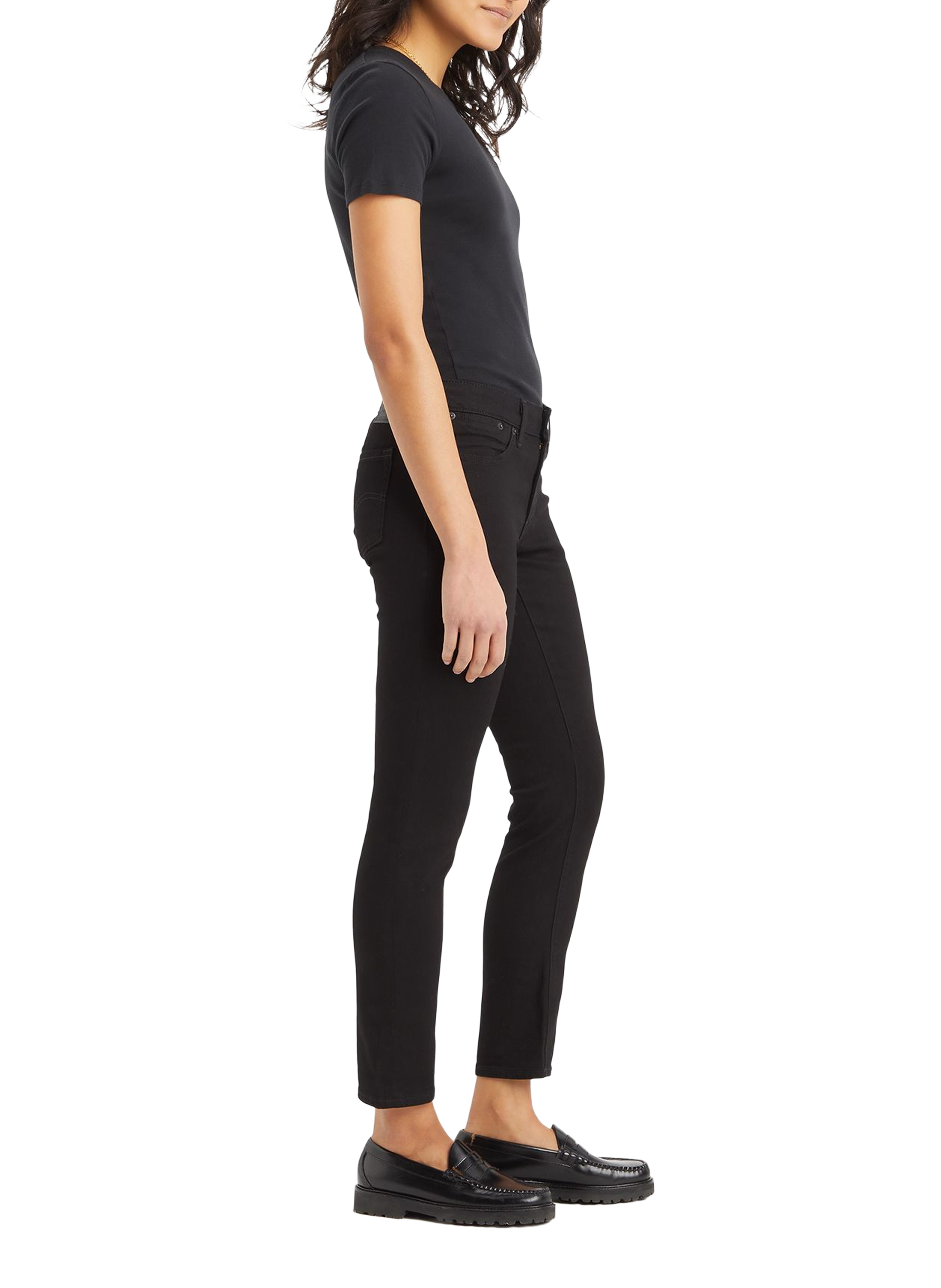 Slim Fit Jeans 712 LEVI'S Black