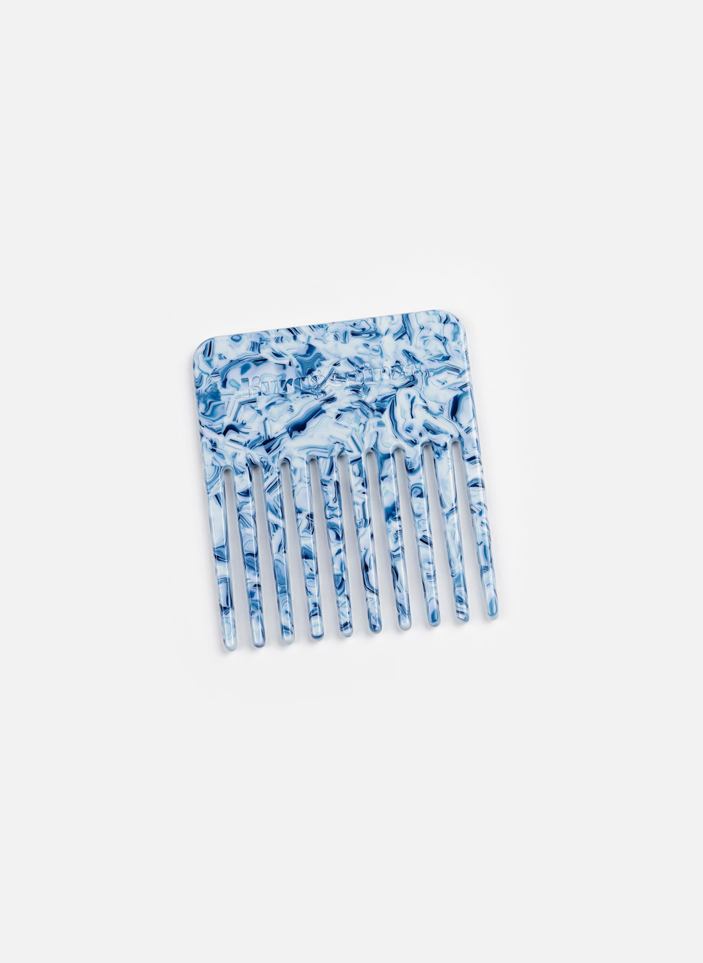 KURAGE GINZA Peigne anémone en acétate de cellulose Bleu