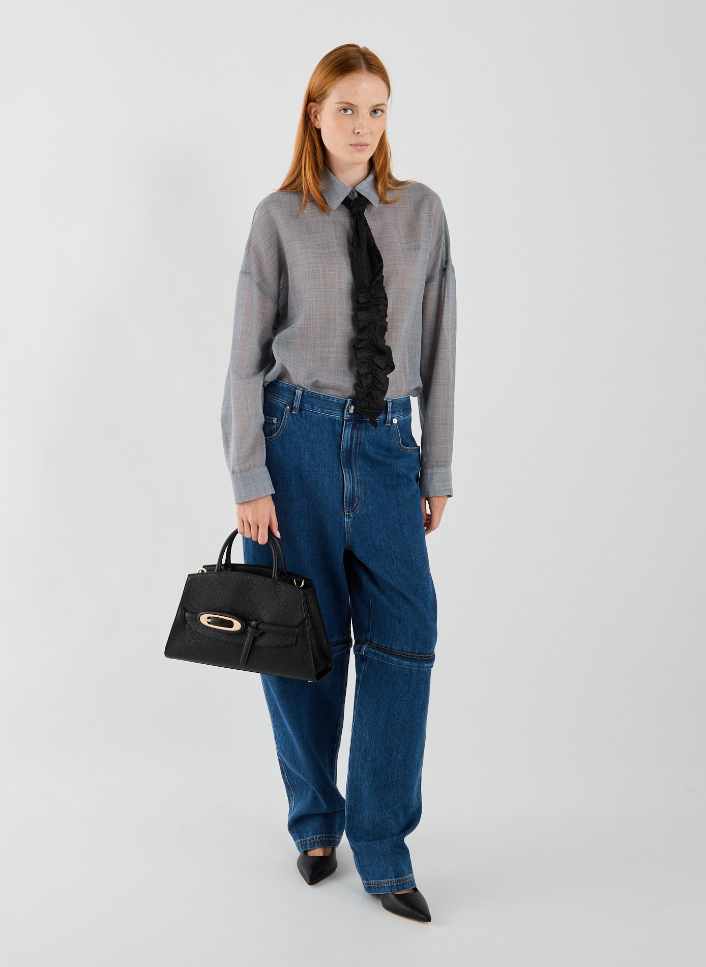 Sac à main Cornelia en cuir  MICHAEL KORS Noir