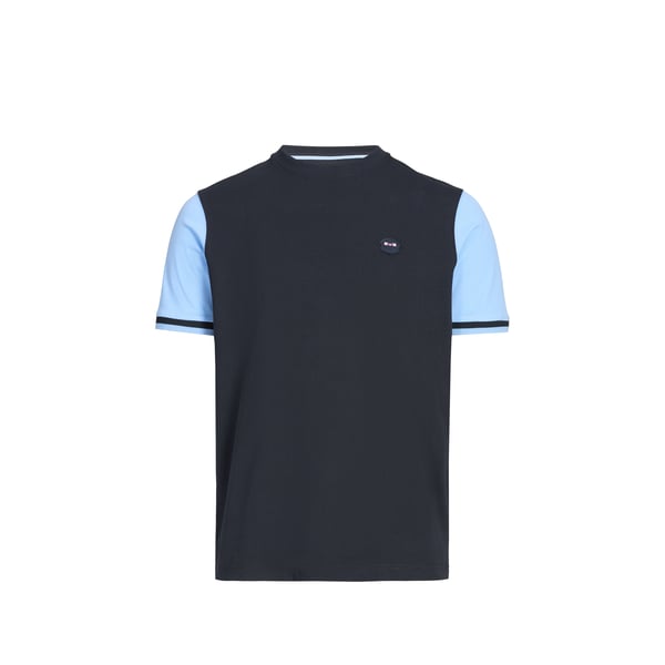 T-shirt brodé en coton Multicolore 4XL Male
