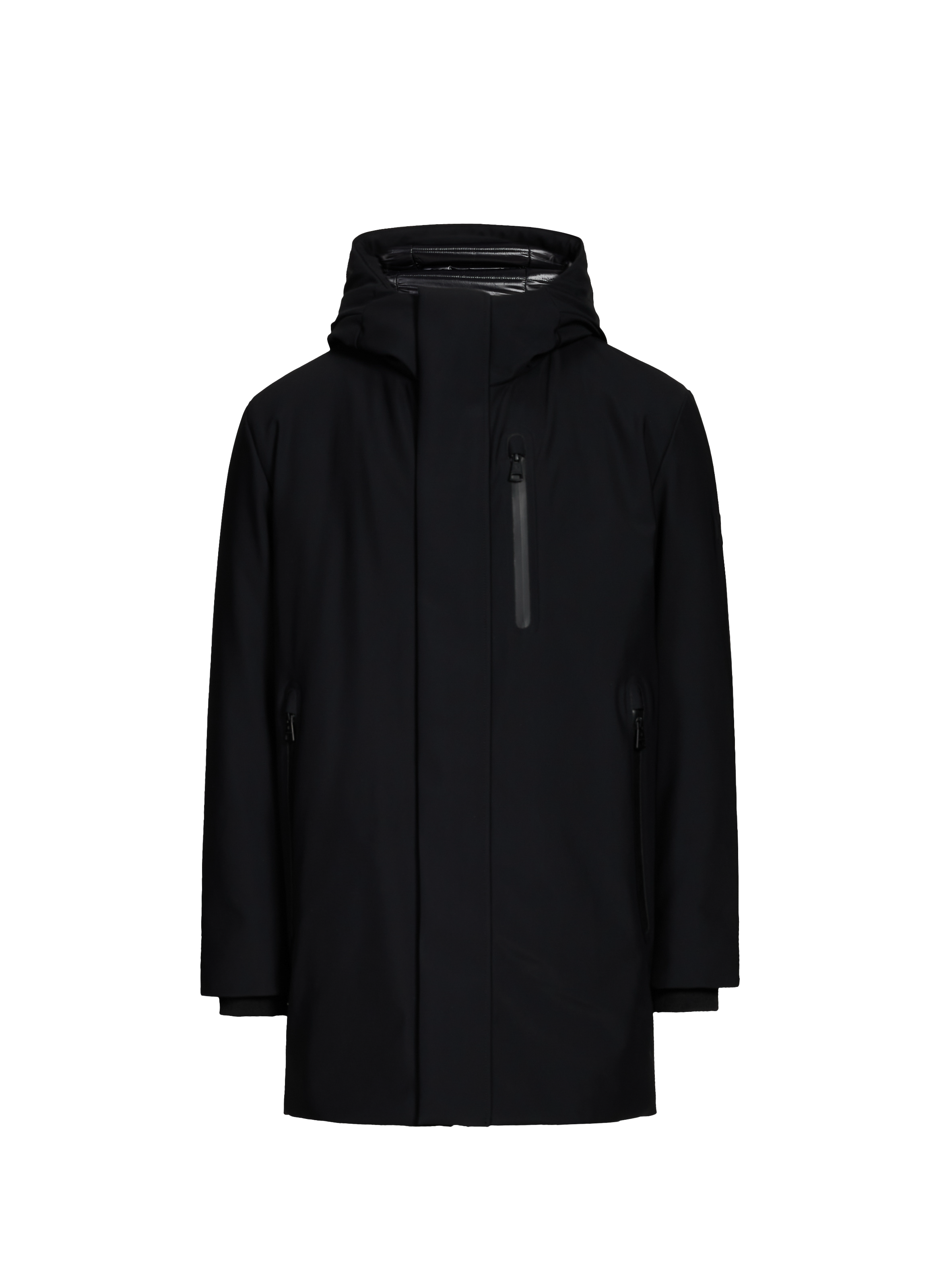 Straight hooded parka STRELLSON Black