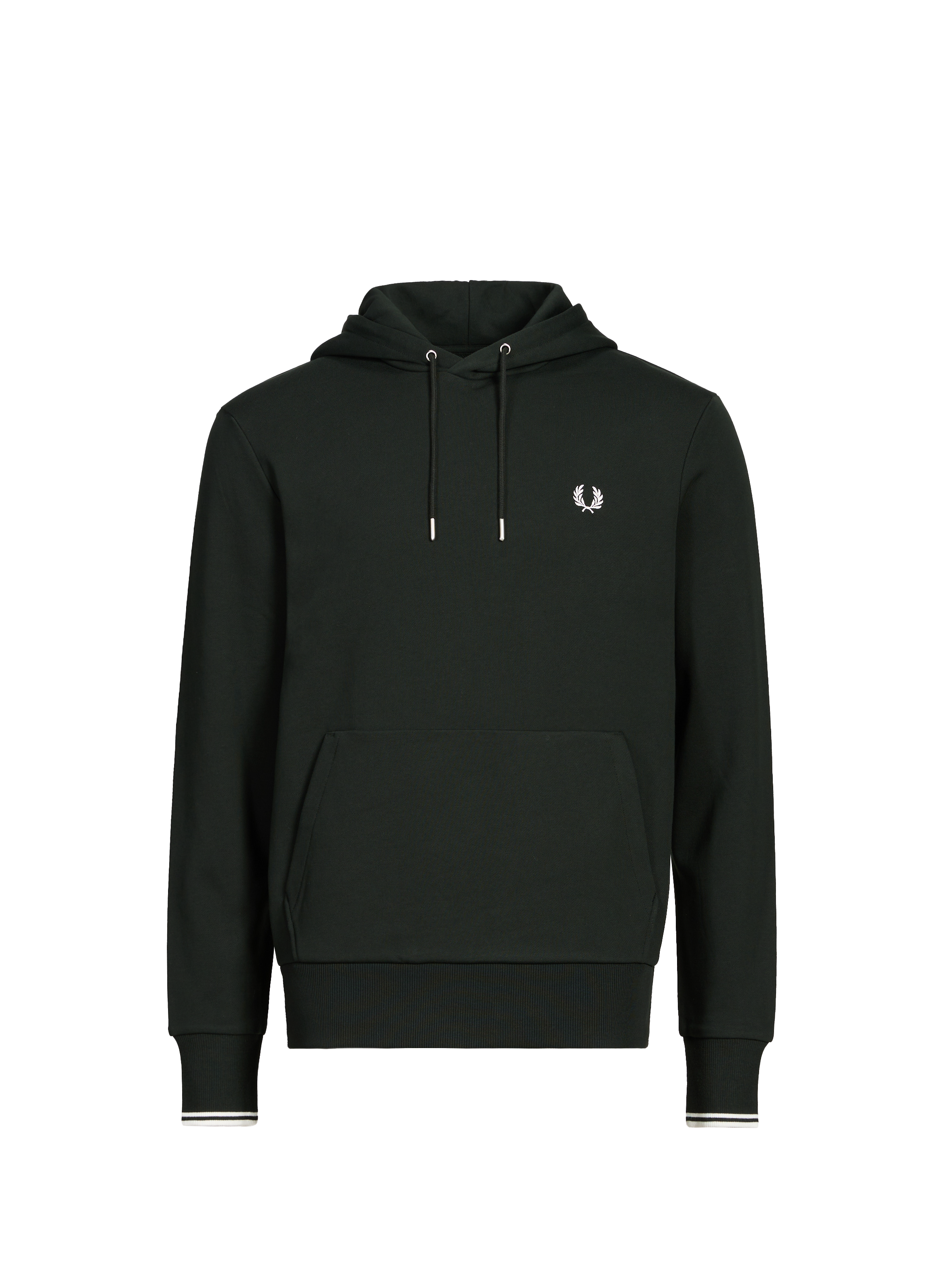 Sweat ample à capuche en coton FRED PERRY Vert