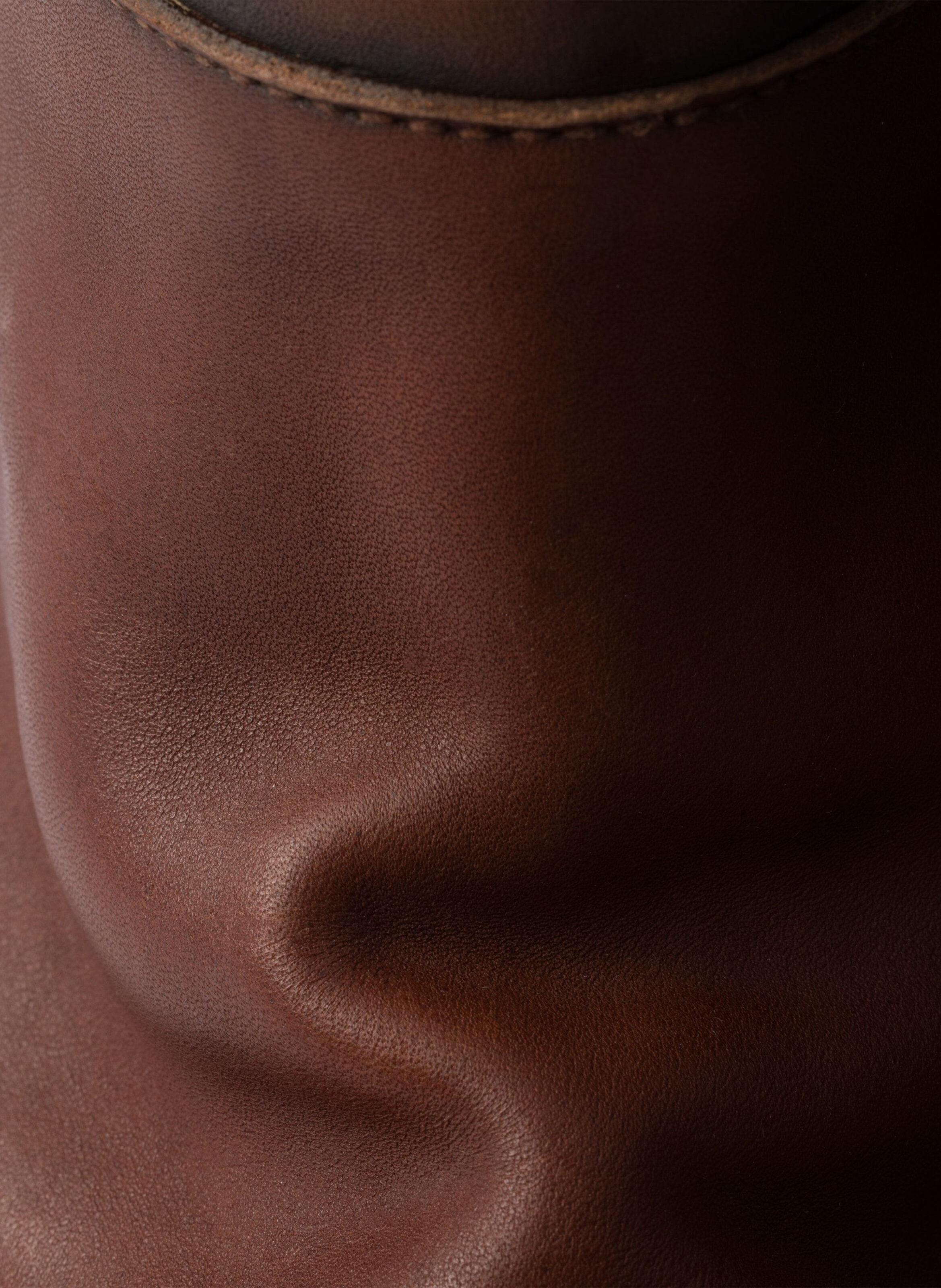 Bottes en cuir nappa antique PRADA Marron