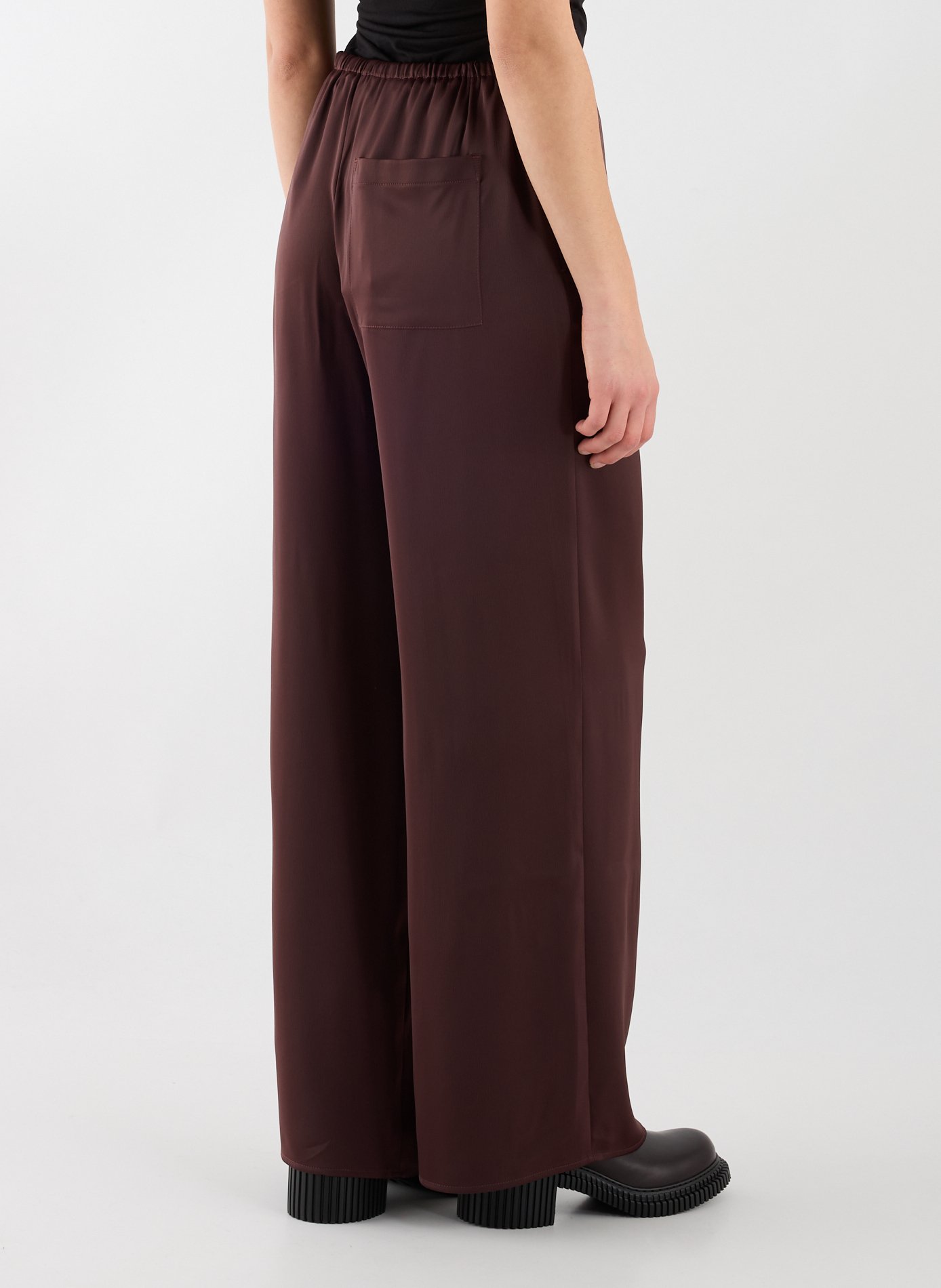 Tsana satin wide-leg pants TOPSHOP Red