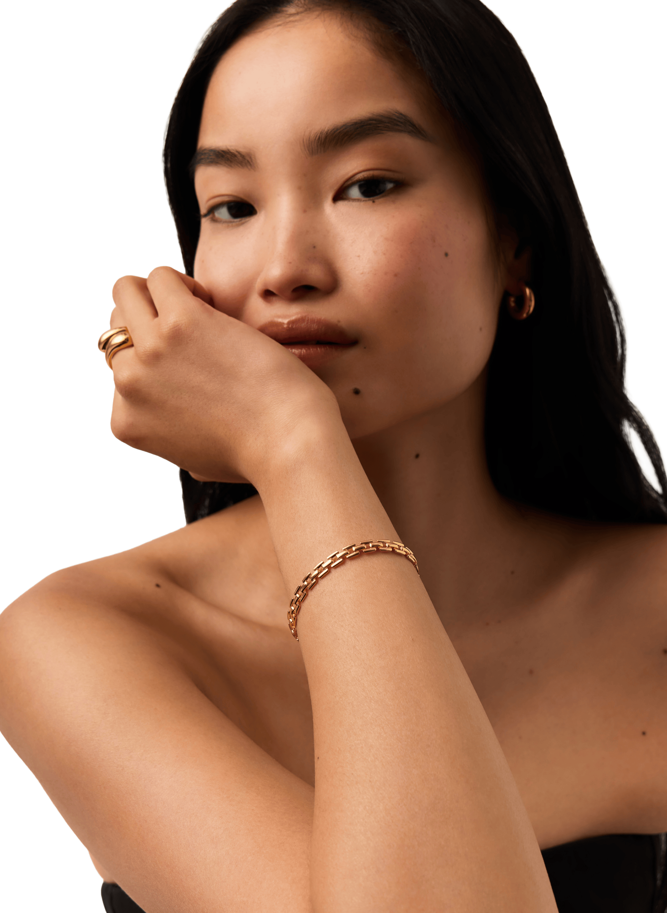 Brass and gold-plated bracelet MISSOMA Golden