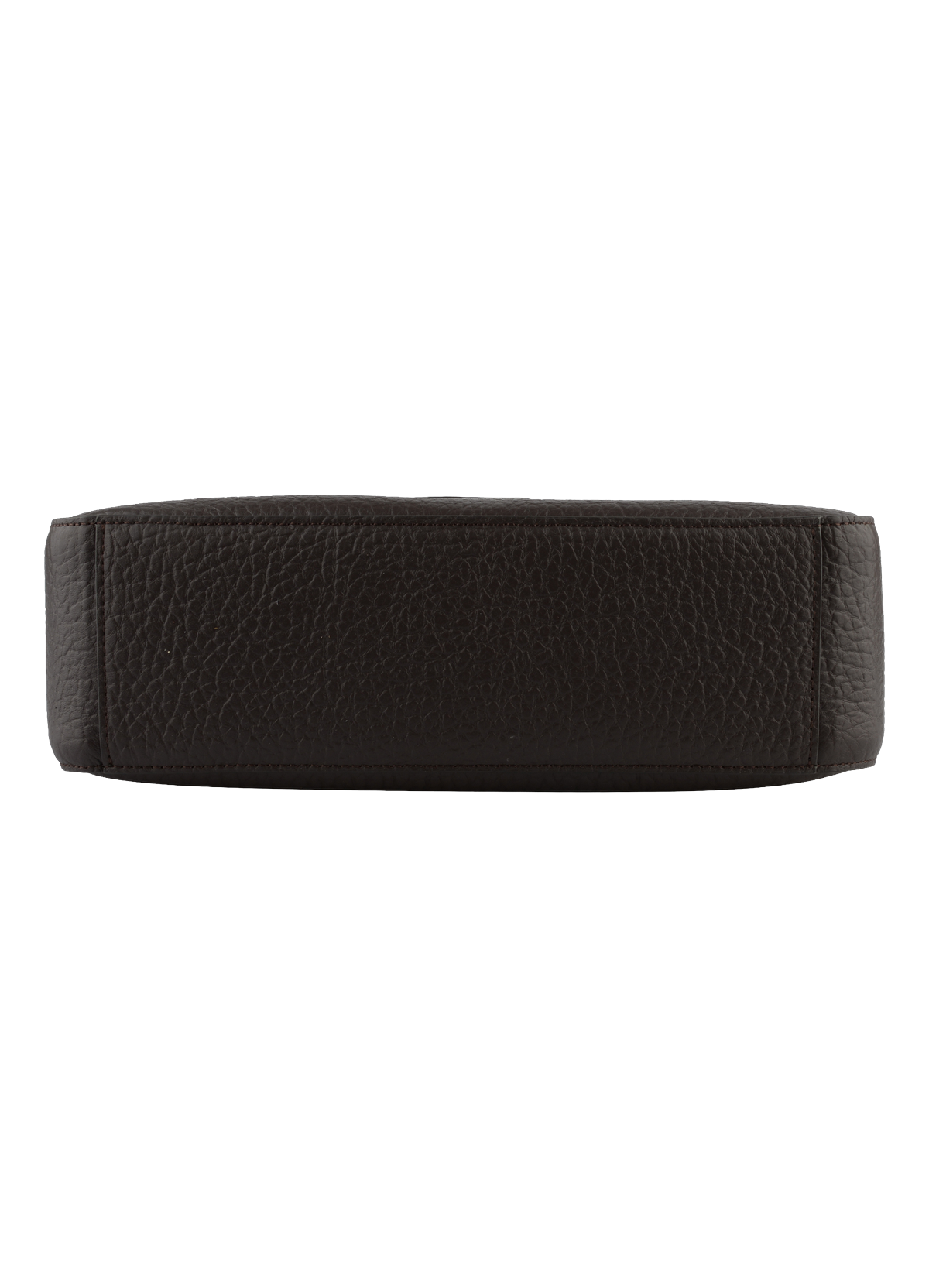 Fleuves | Sac porté épaule GM en cuir de vachette POURCHET Marron