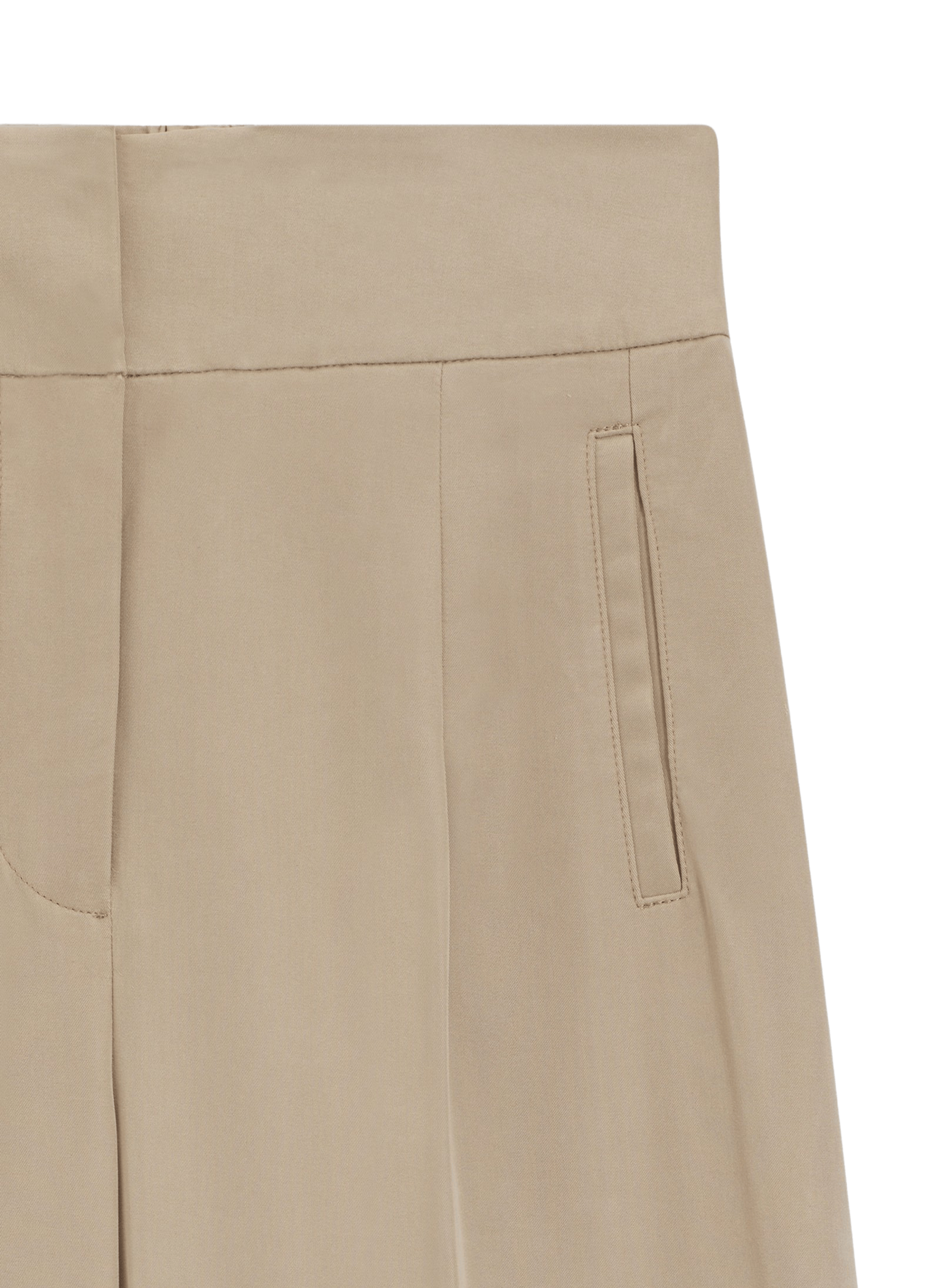 Straight pleated pants BOSS Beige