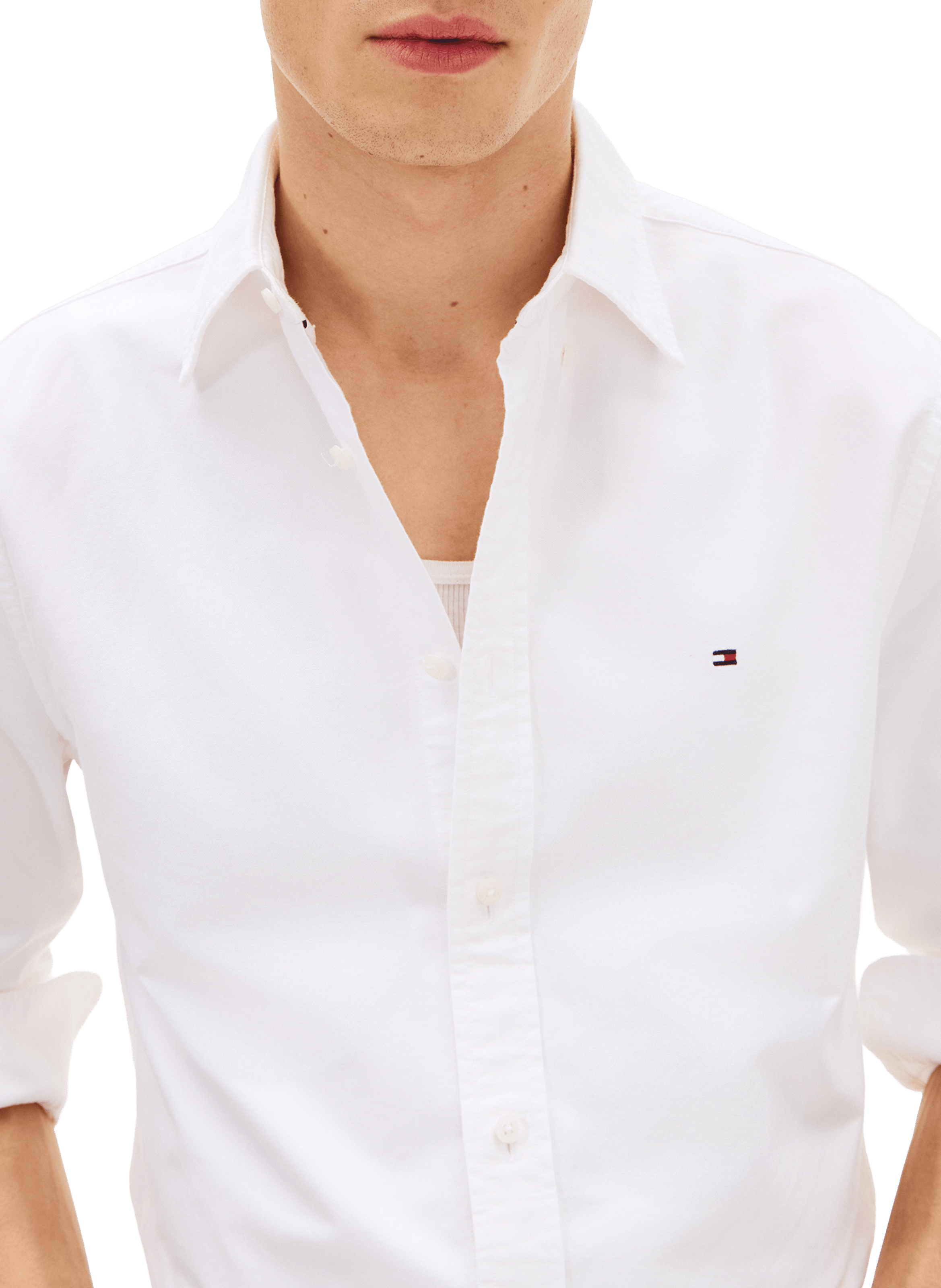 Chemise en coton TOMMY HILFIGER Blanc