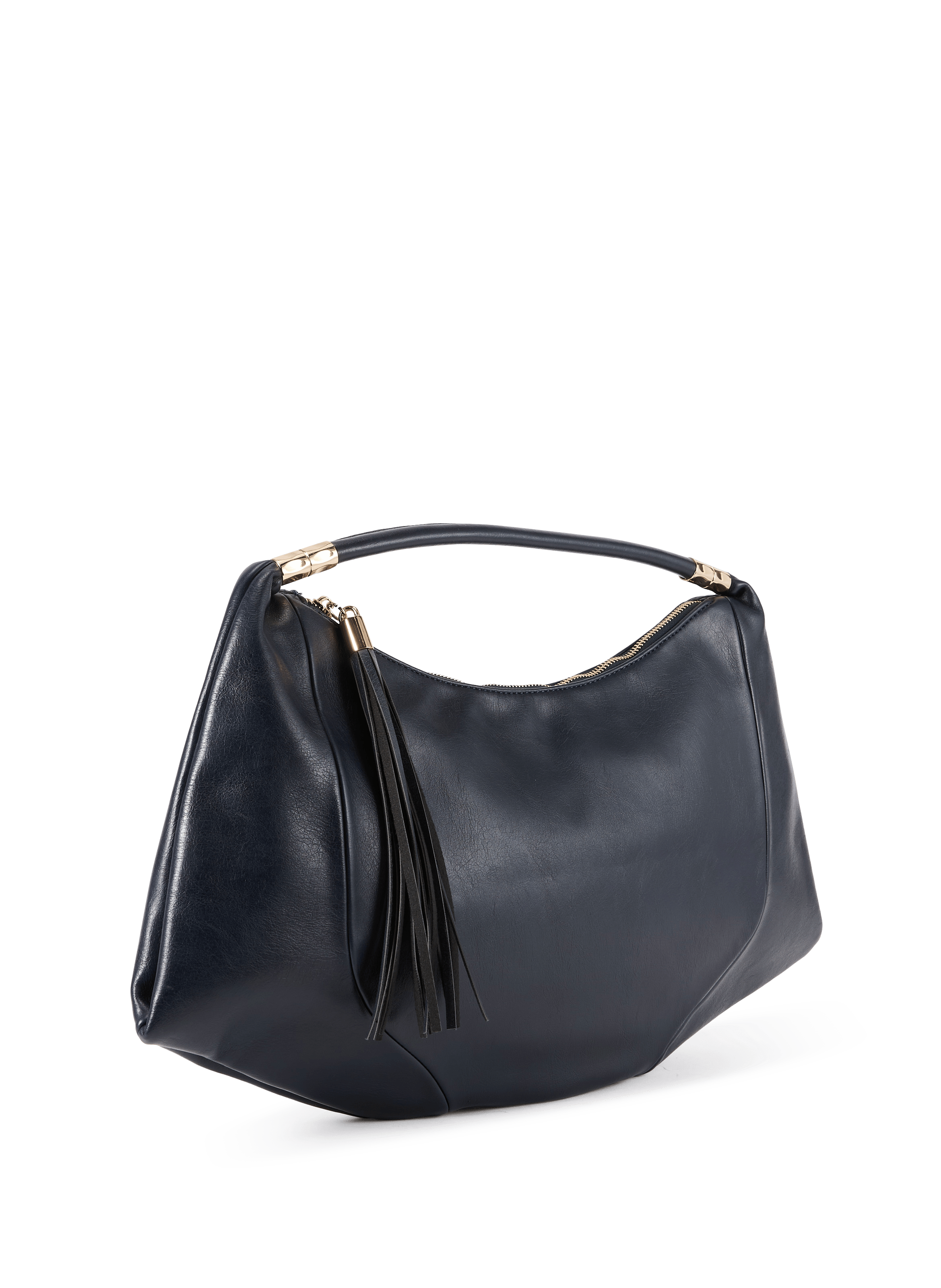 Handbag Hobo with Pompom AU PRINTEMPS PARIS Blue