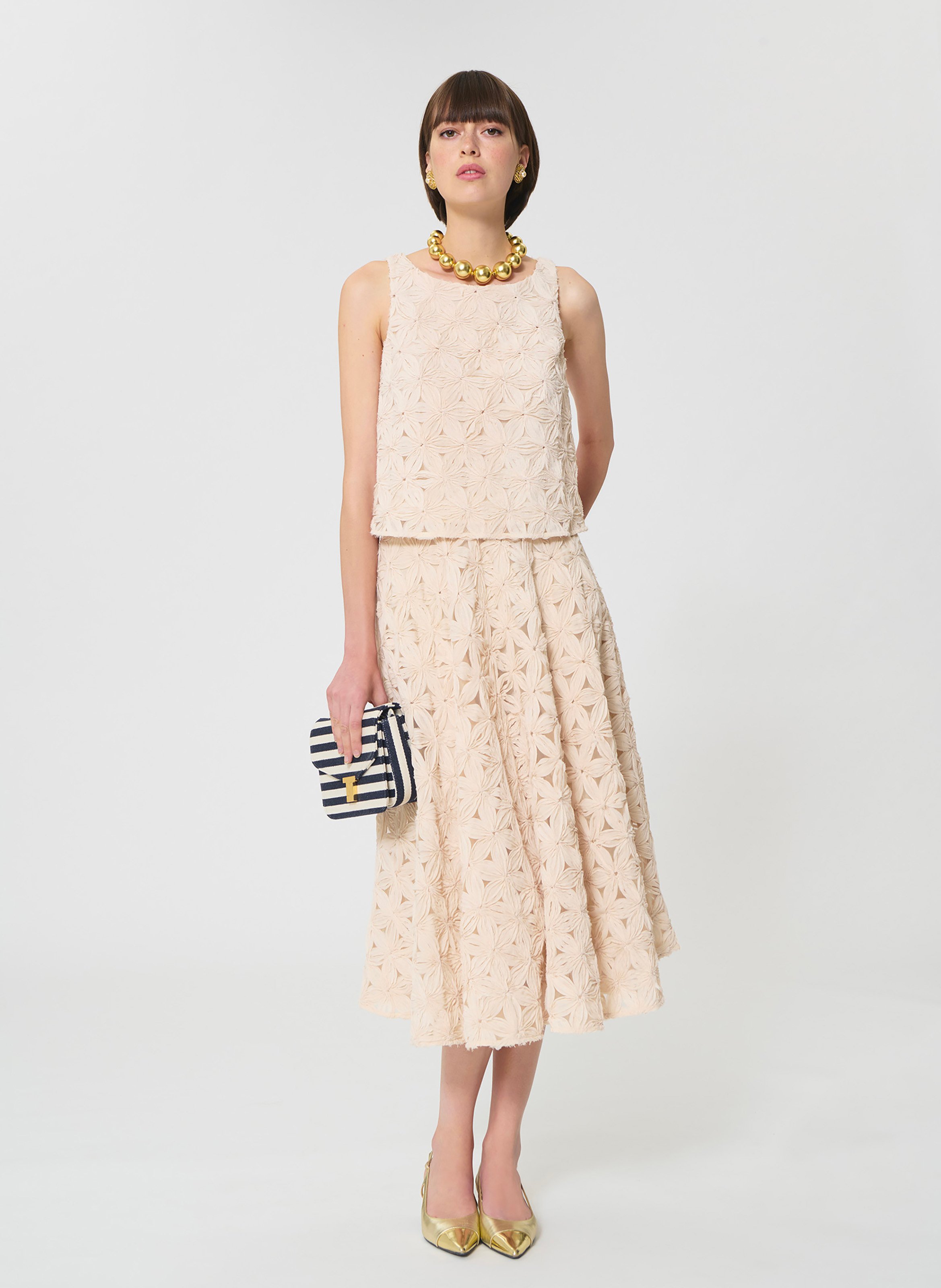 Top tulipe TARA JARMON Beige