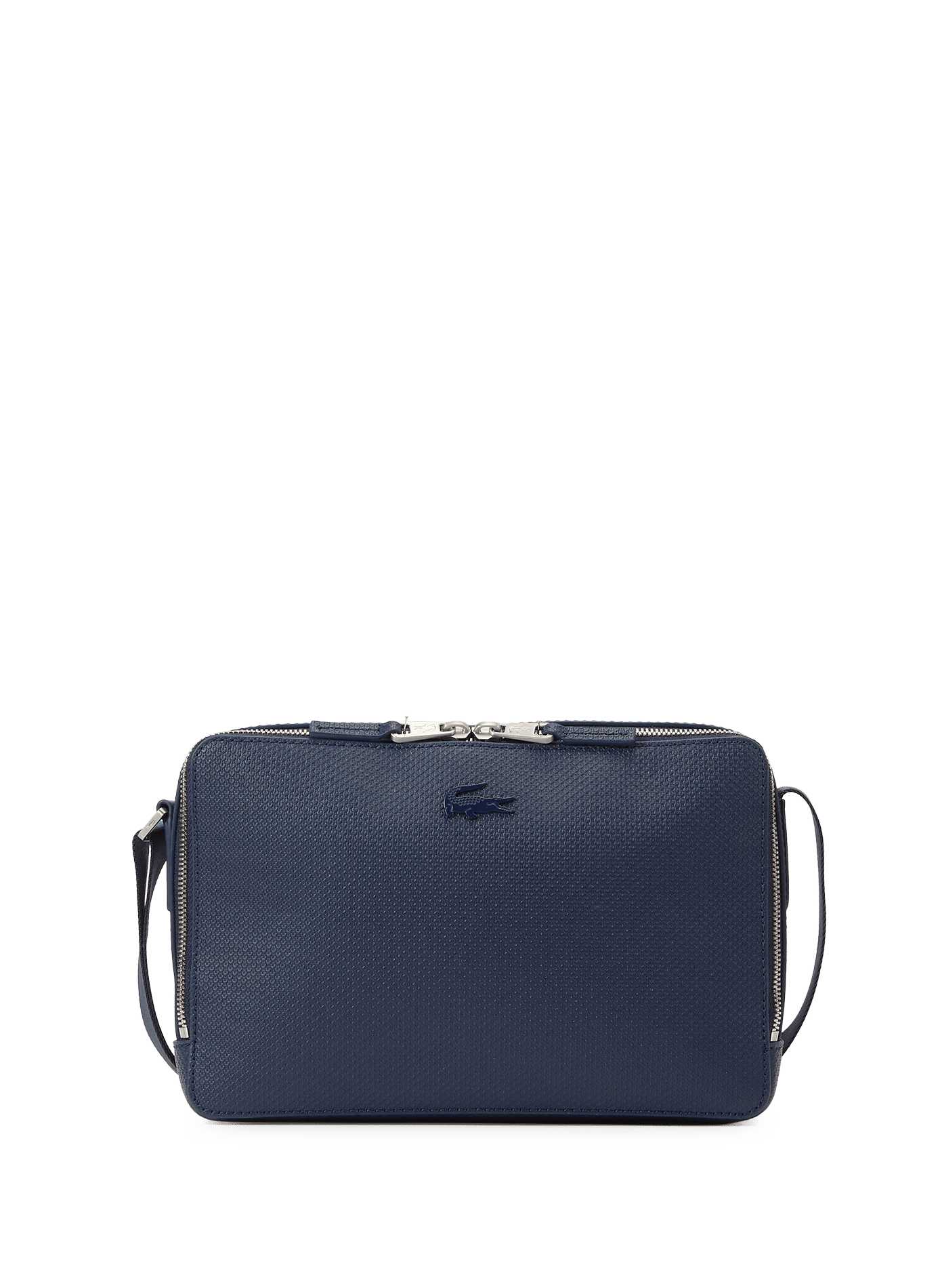 Sac reporter Chantaco en cuir piqué LACOSTE Bleu