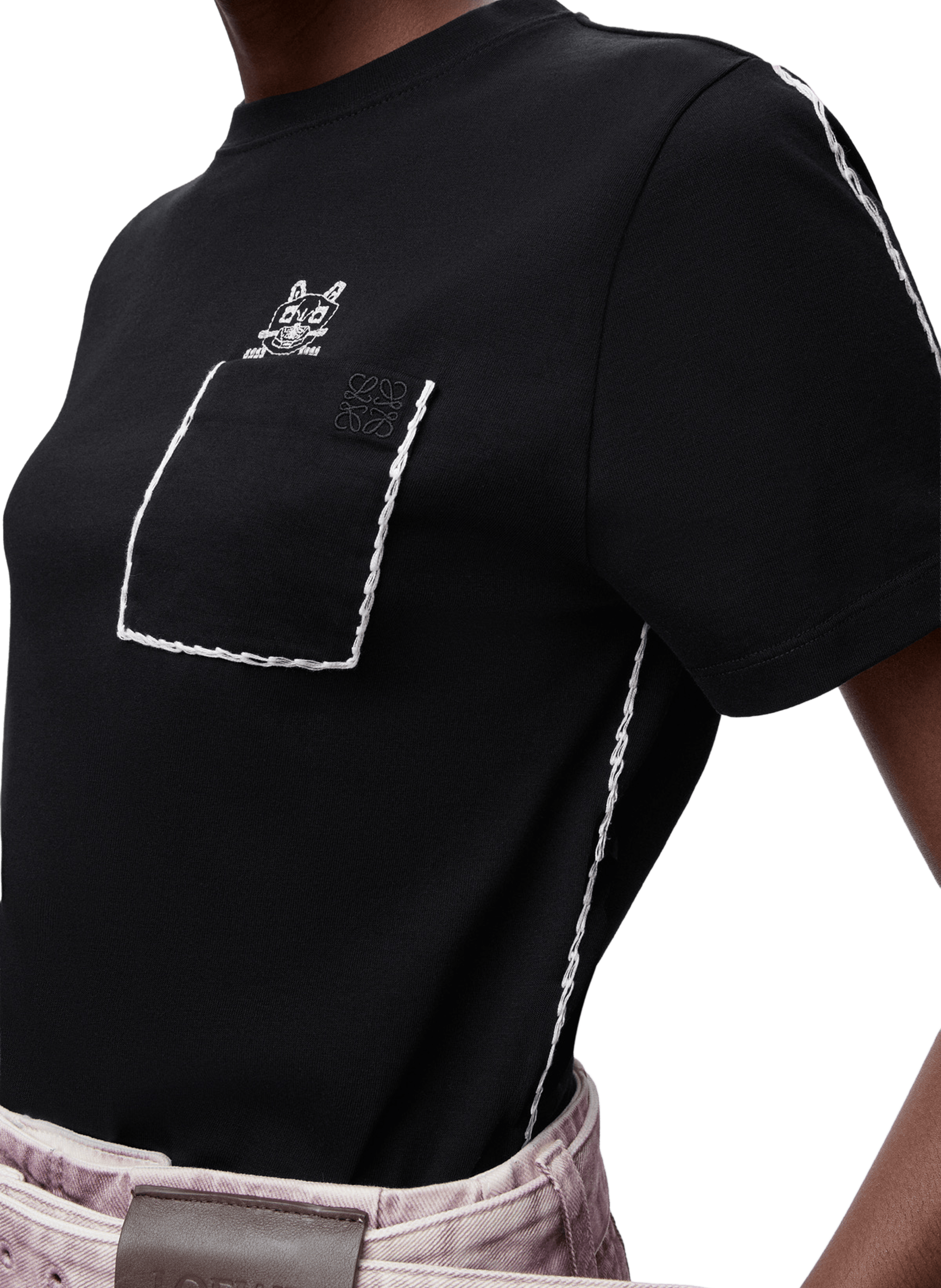 LOEWE x Louis Wain - T-shirt classique en coton LOEWE Noir