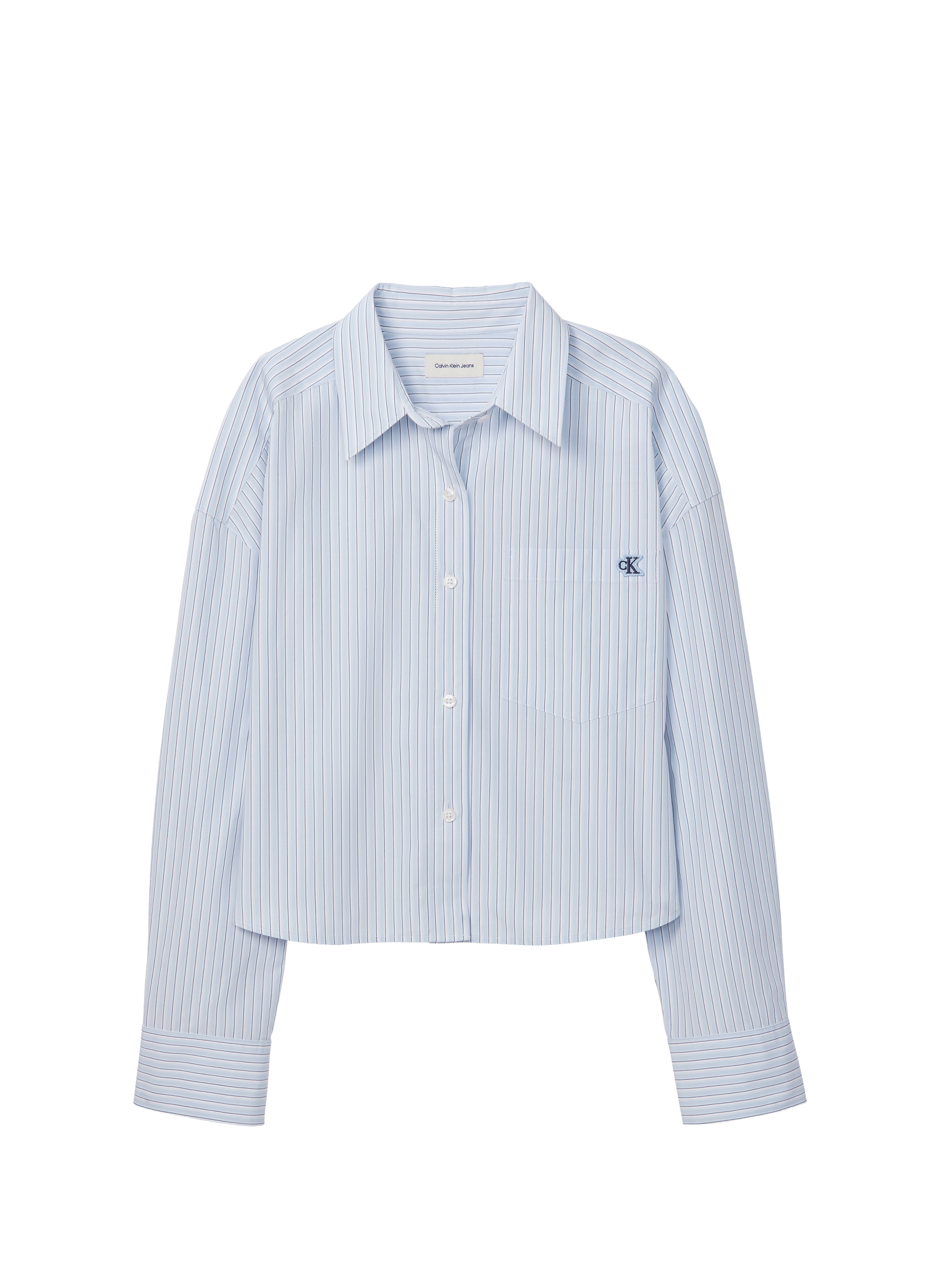 Chemise rayée à logo CALVIN KLEIN Multicolore