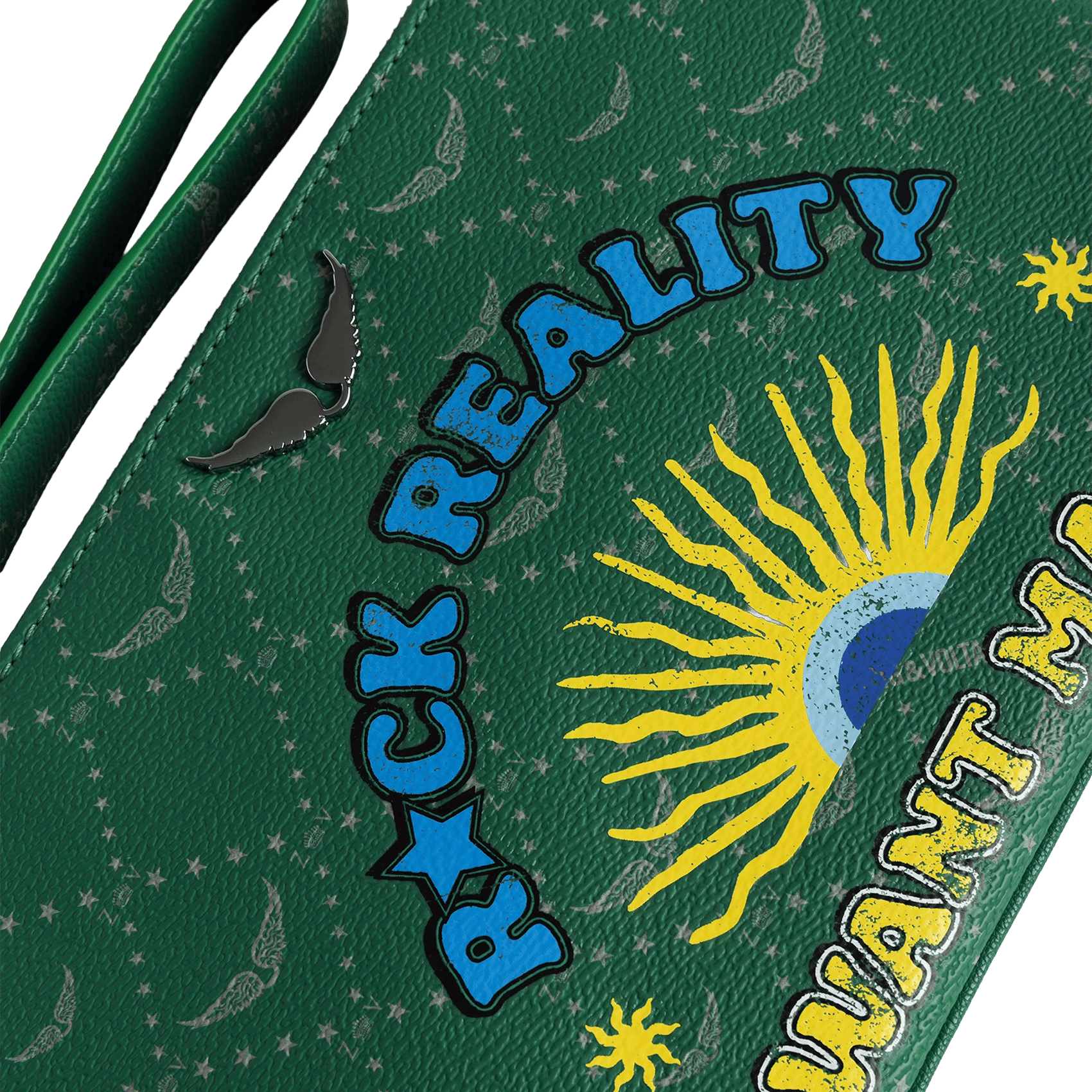 Pochette à imprimé graphique z pouch ZADIG&VOLTAIRE Vert