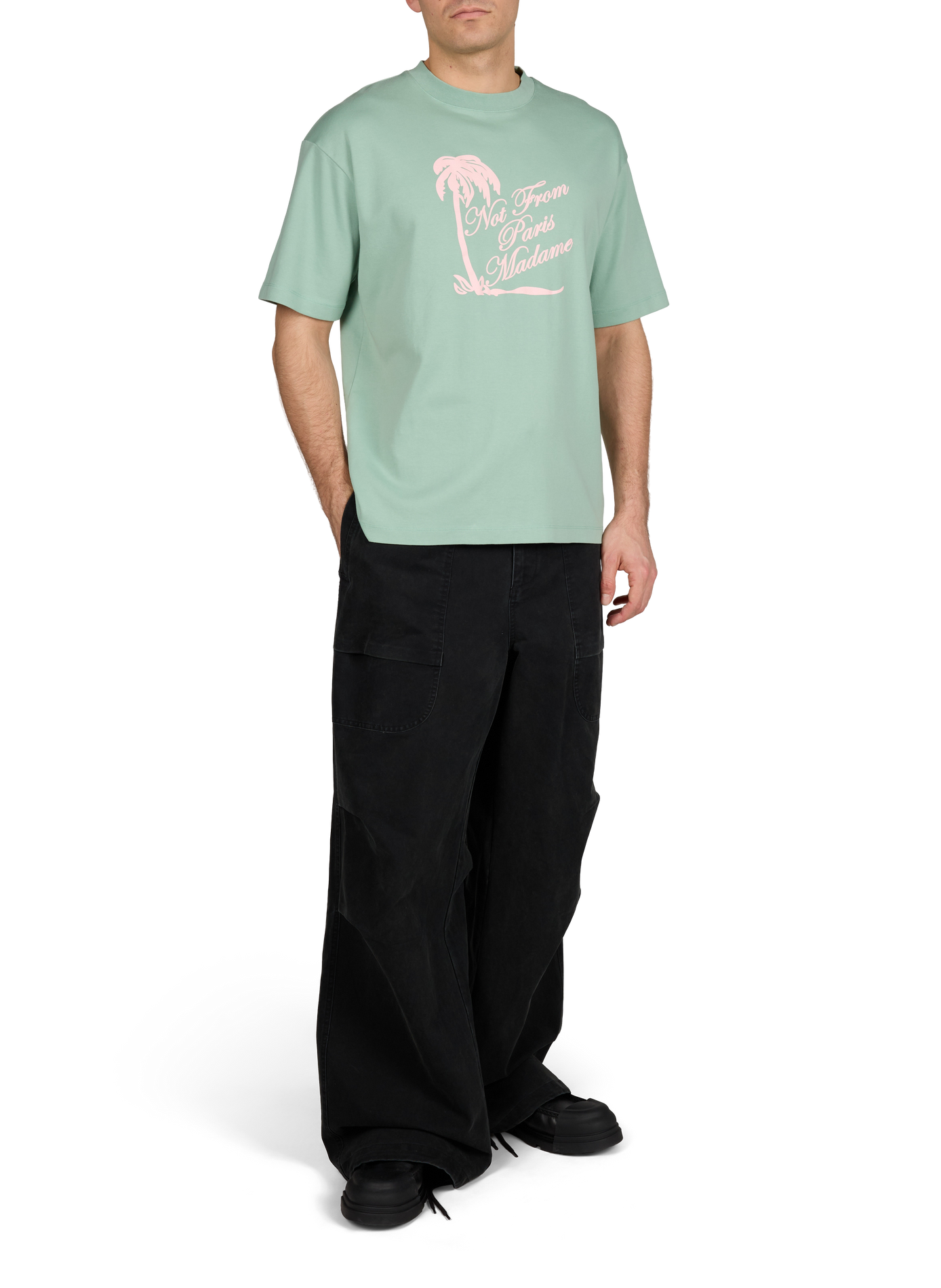 Cotton pants with drawstrings ENTIRE STUDIOS Black