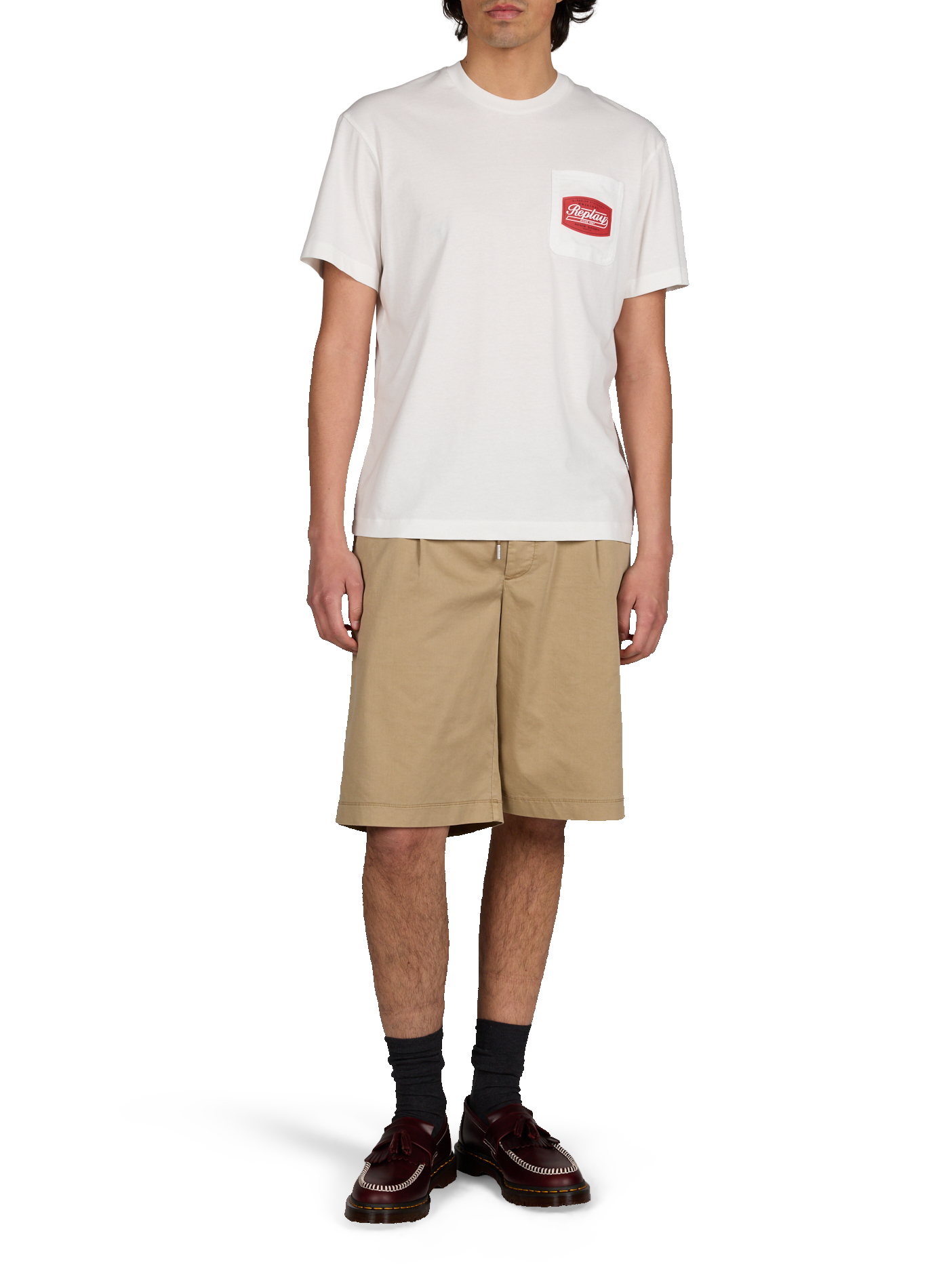 Cotton Logo T-shirt REPLAY White