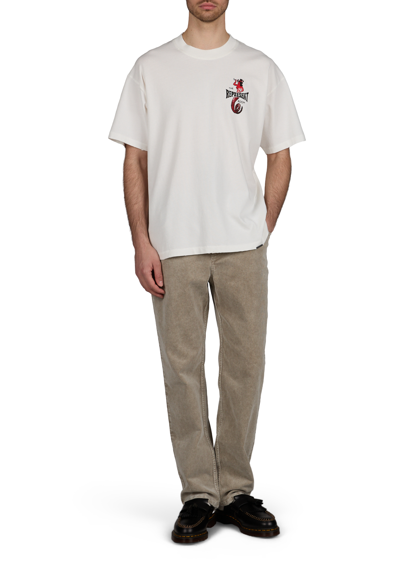 T-shirt imprimé en coton REPRESENT Blanc