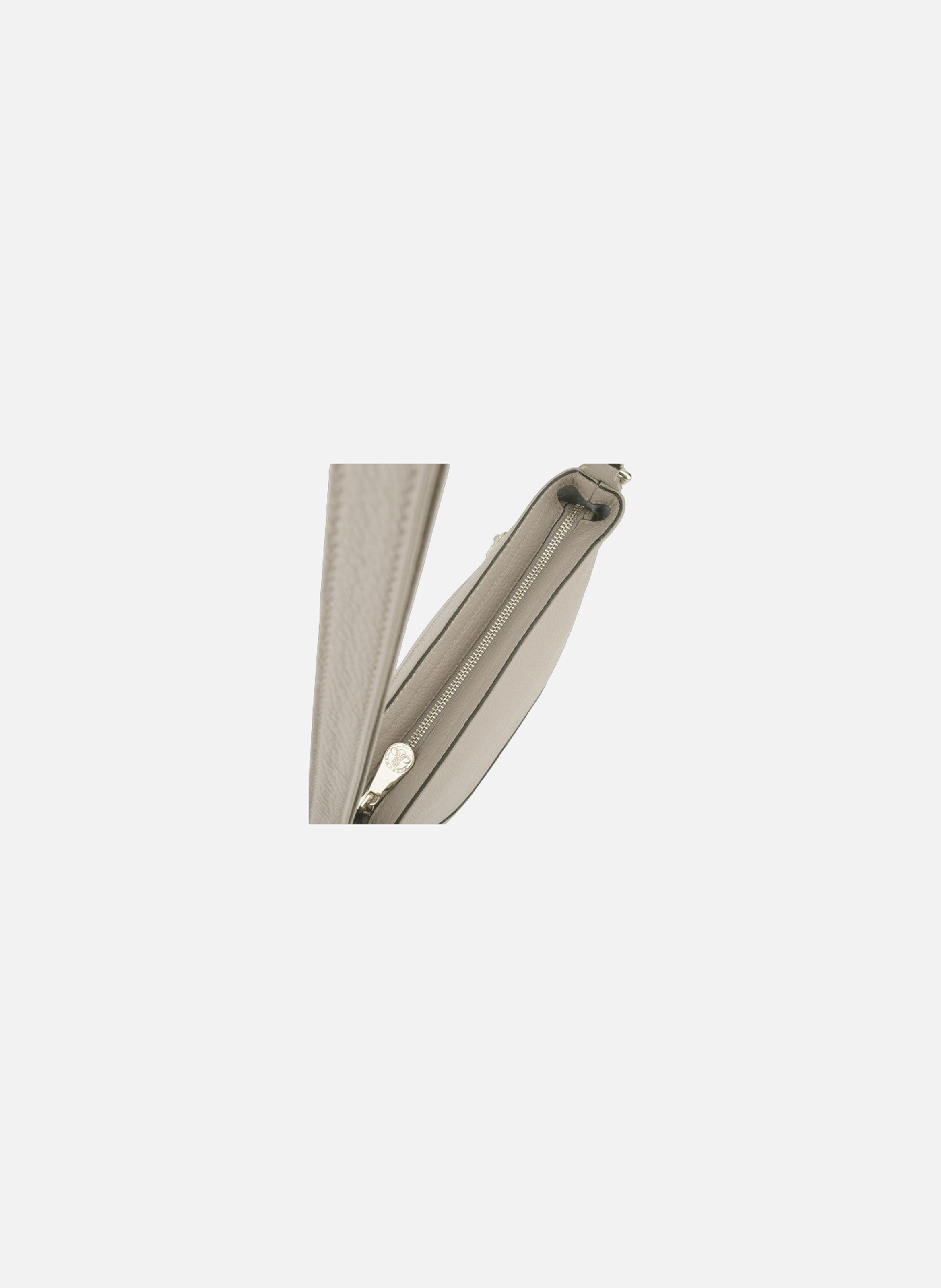110 magnet | sac porté croisé en cuir de veau grainé POURCHET Beige