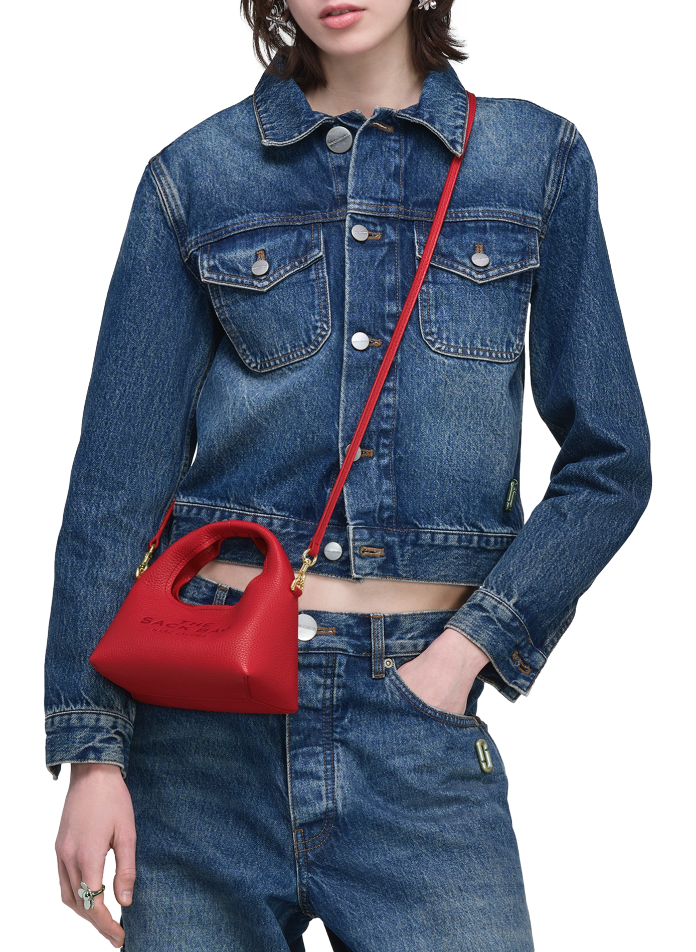 Sac à bandoulière The Sack Bag MARC JACOBS Rouge
