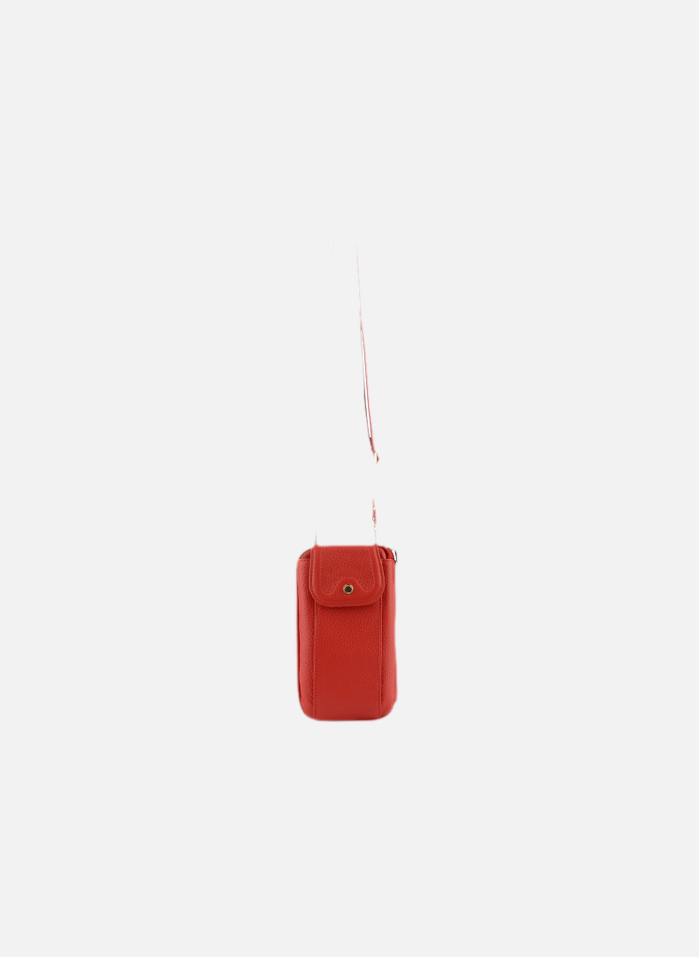 Club | etui téléphone portable en cuir de veau grainé  Rouge