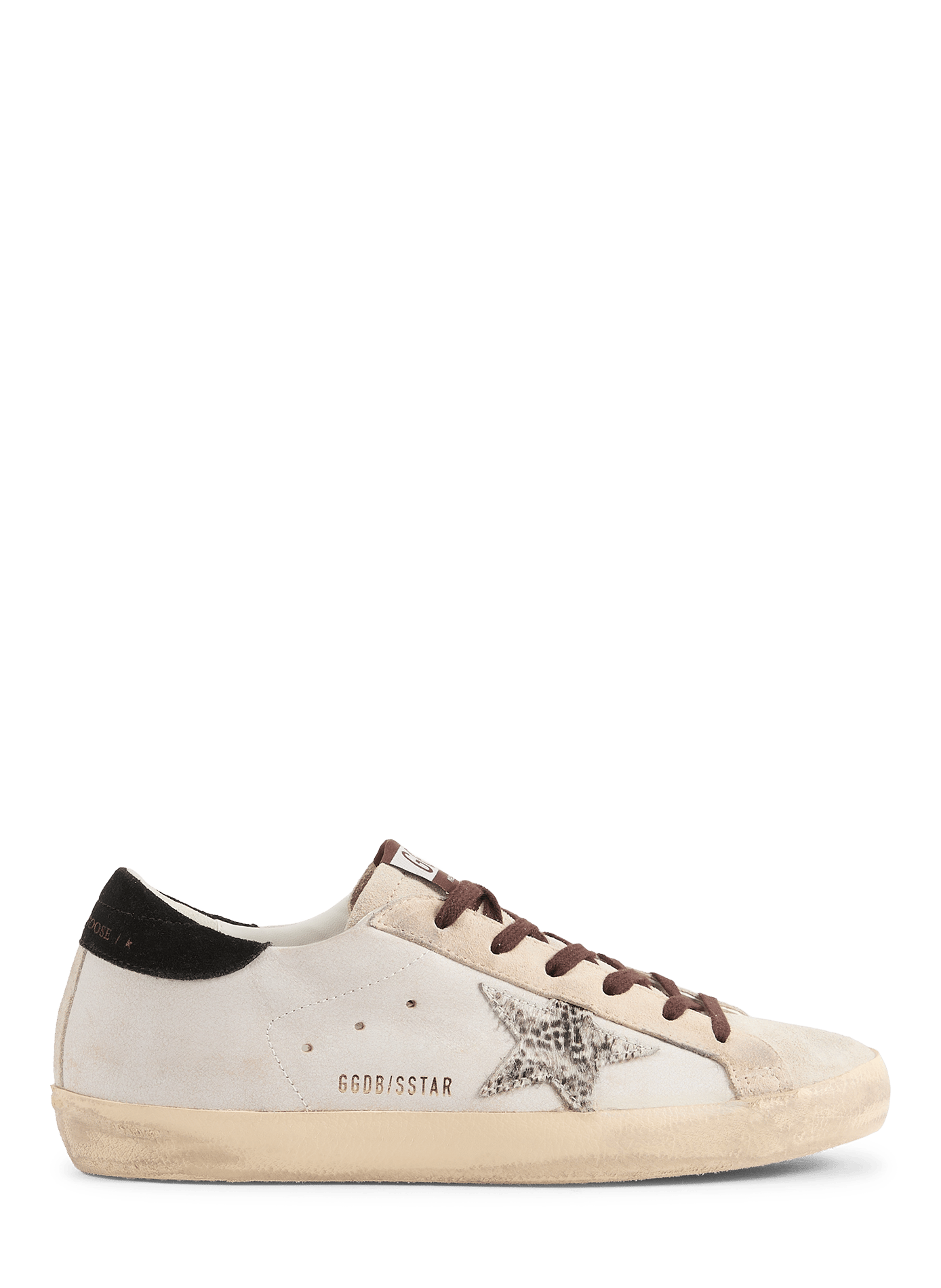 SUPER-STAR CLASSIC WITH LIST lace-up leather sneakers GOLDEN GOOSE Multicolour